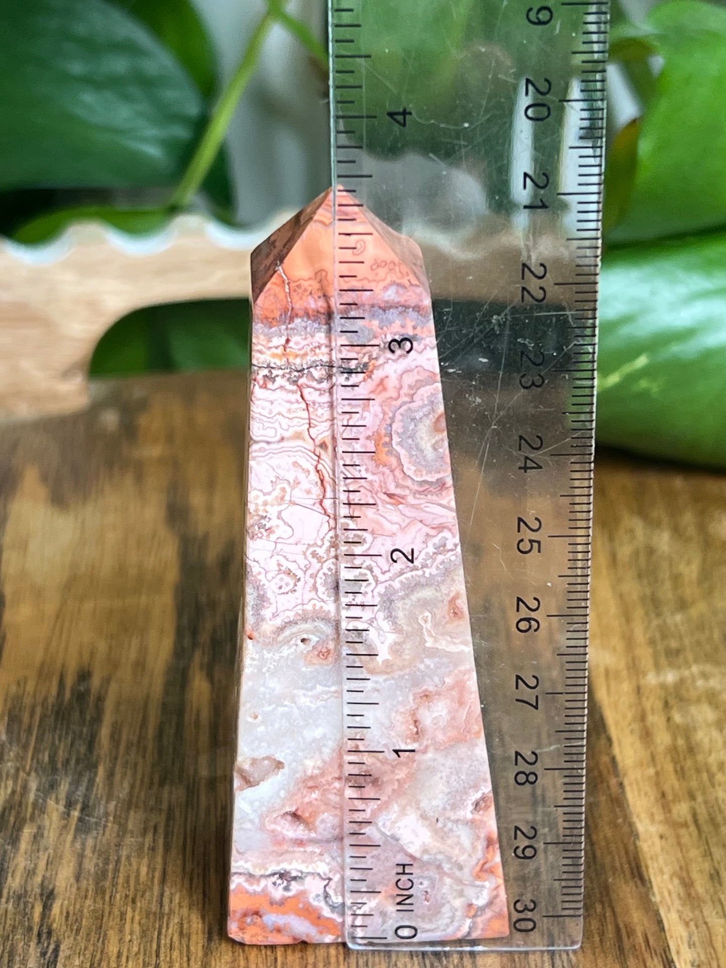 Pink Crazy Lace Agate Tower