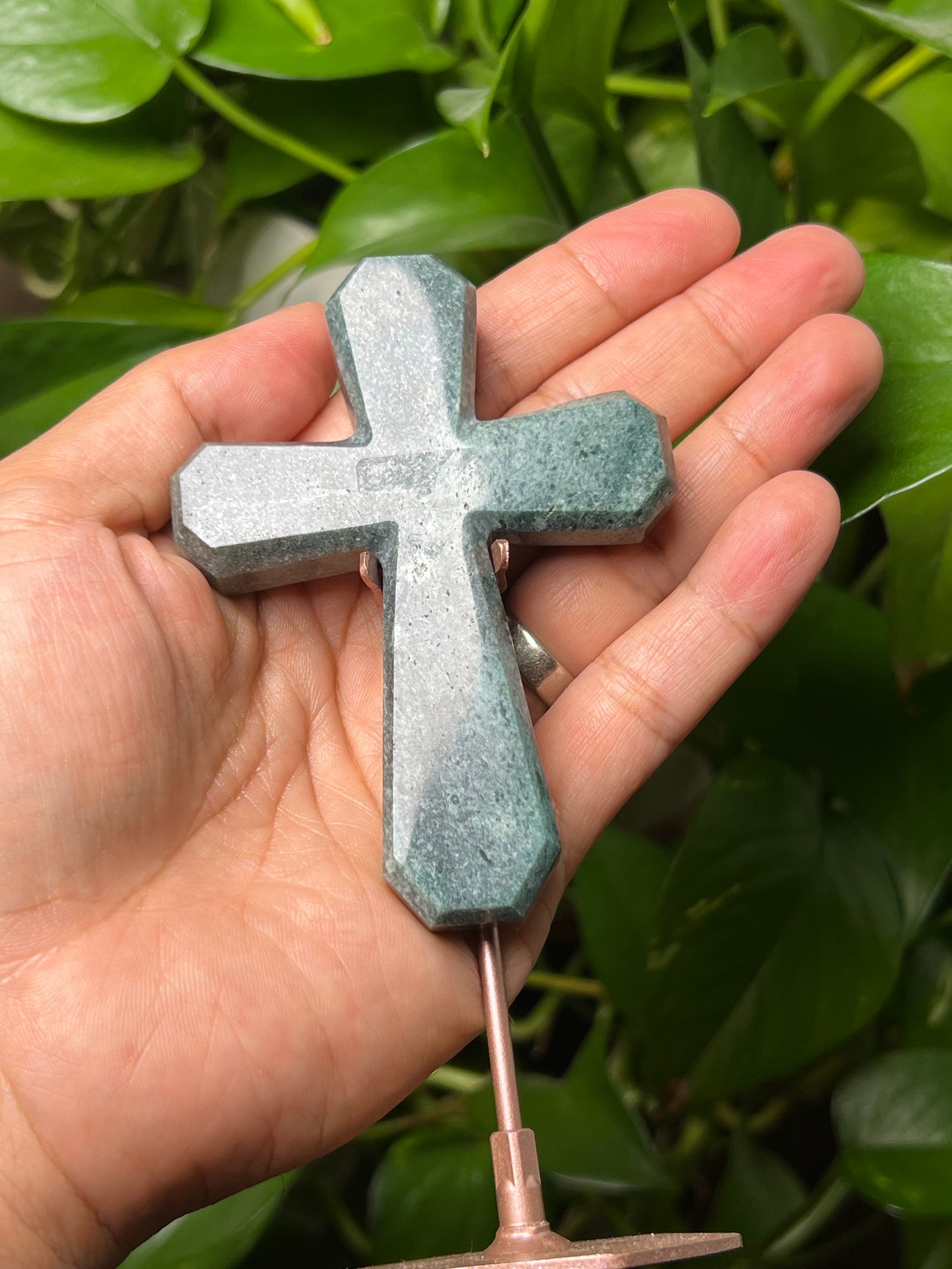 Blue Green Jasper Cross