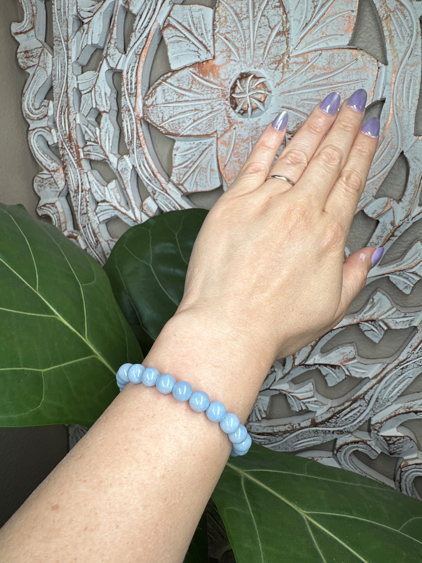 Angelite Beaded Bracelet
