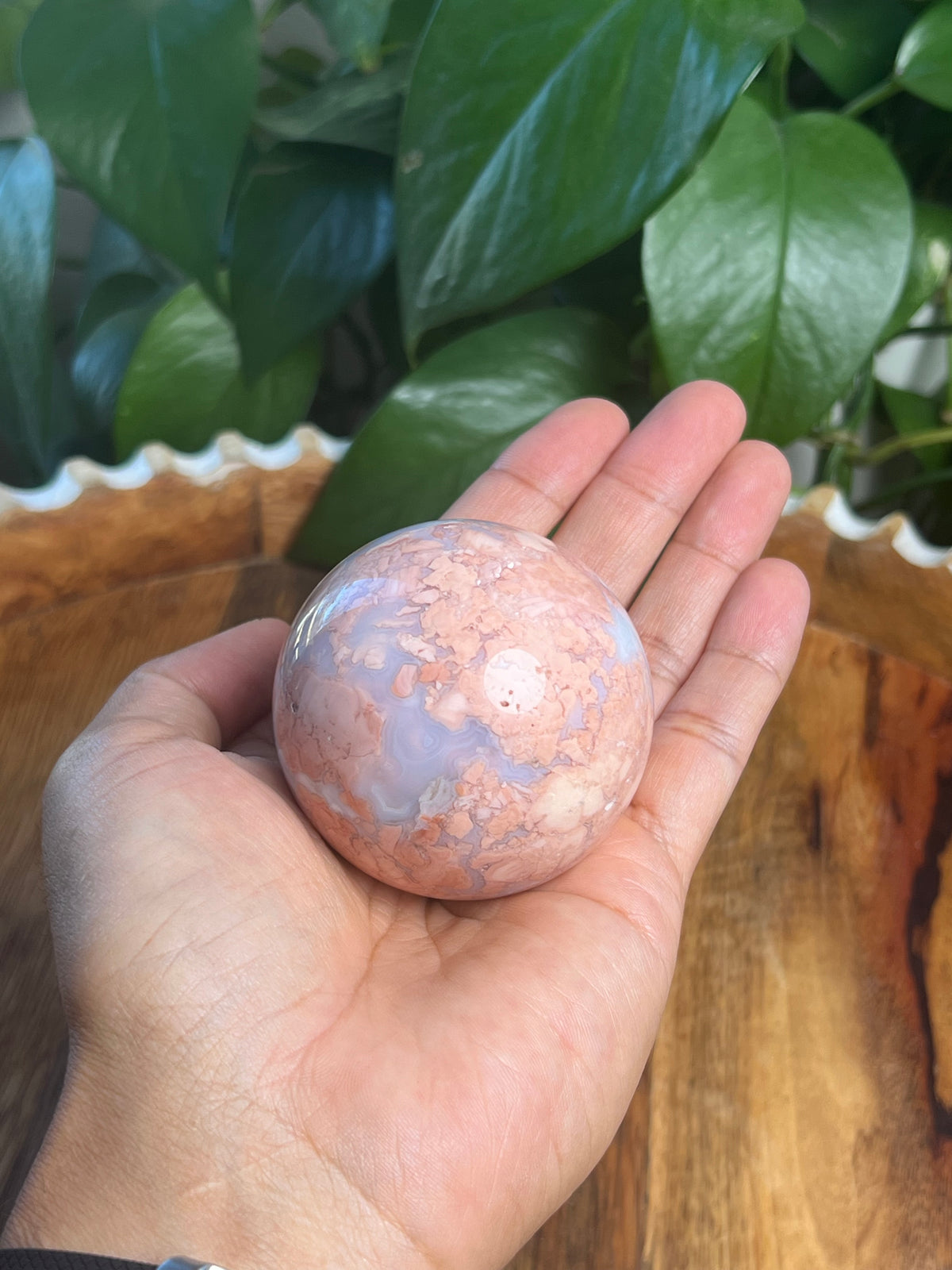 Brecciated Jasper Sphere: B