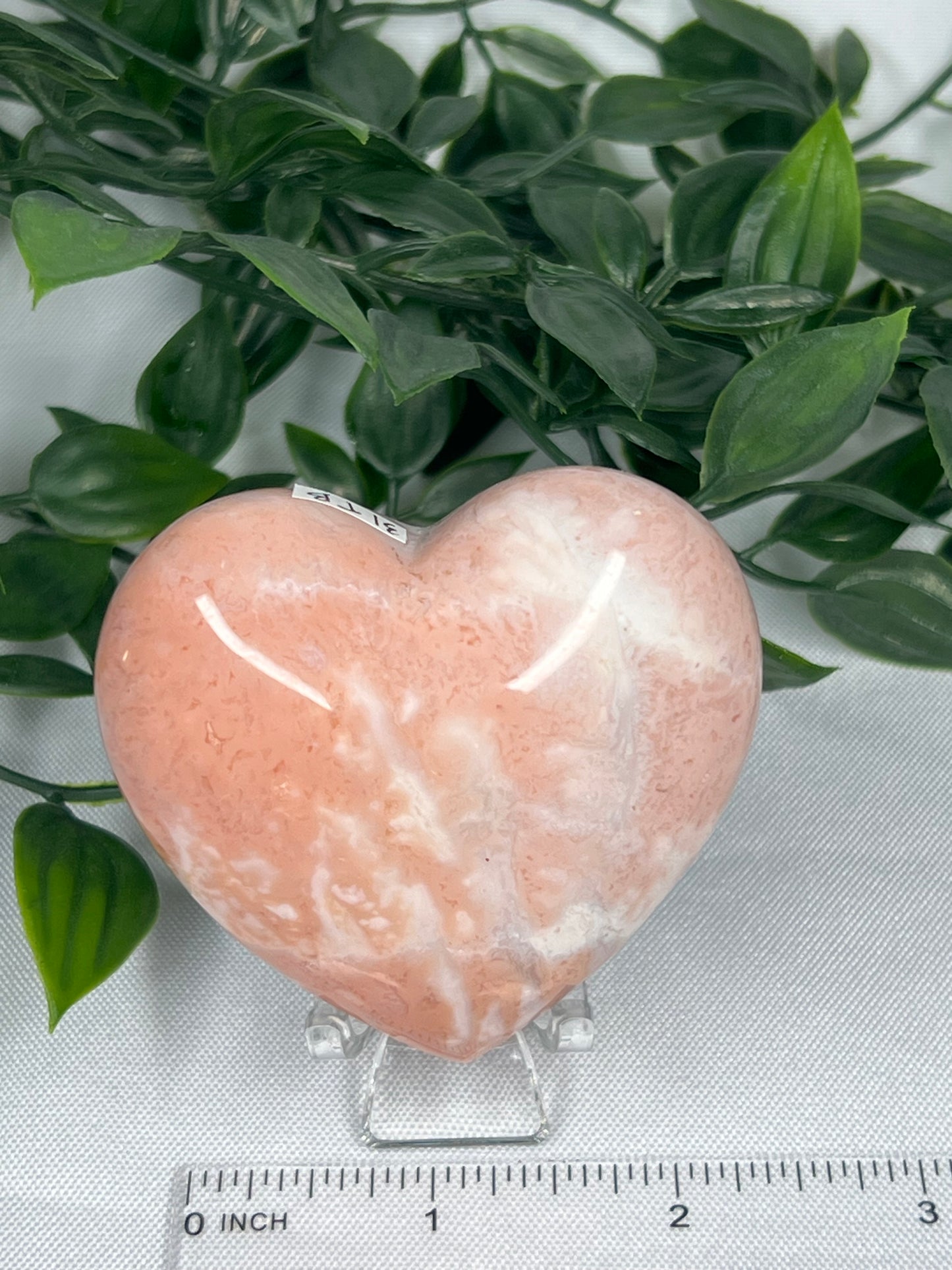 Pink Carnelian Heart