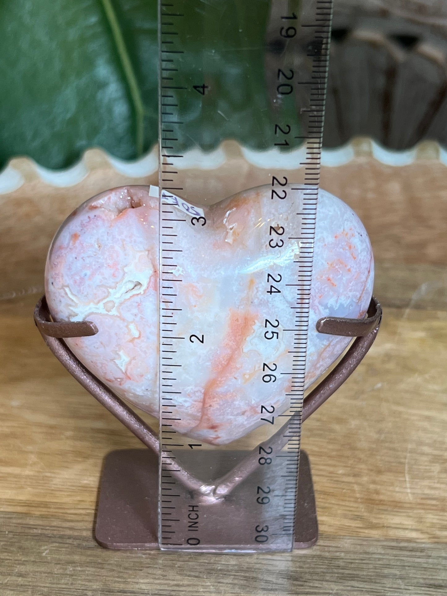 Pink Carnelian Heart