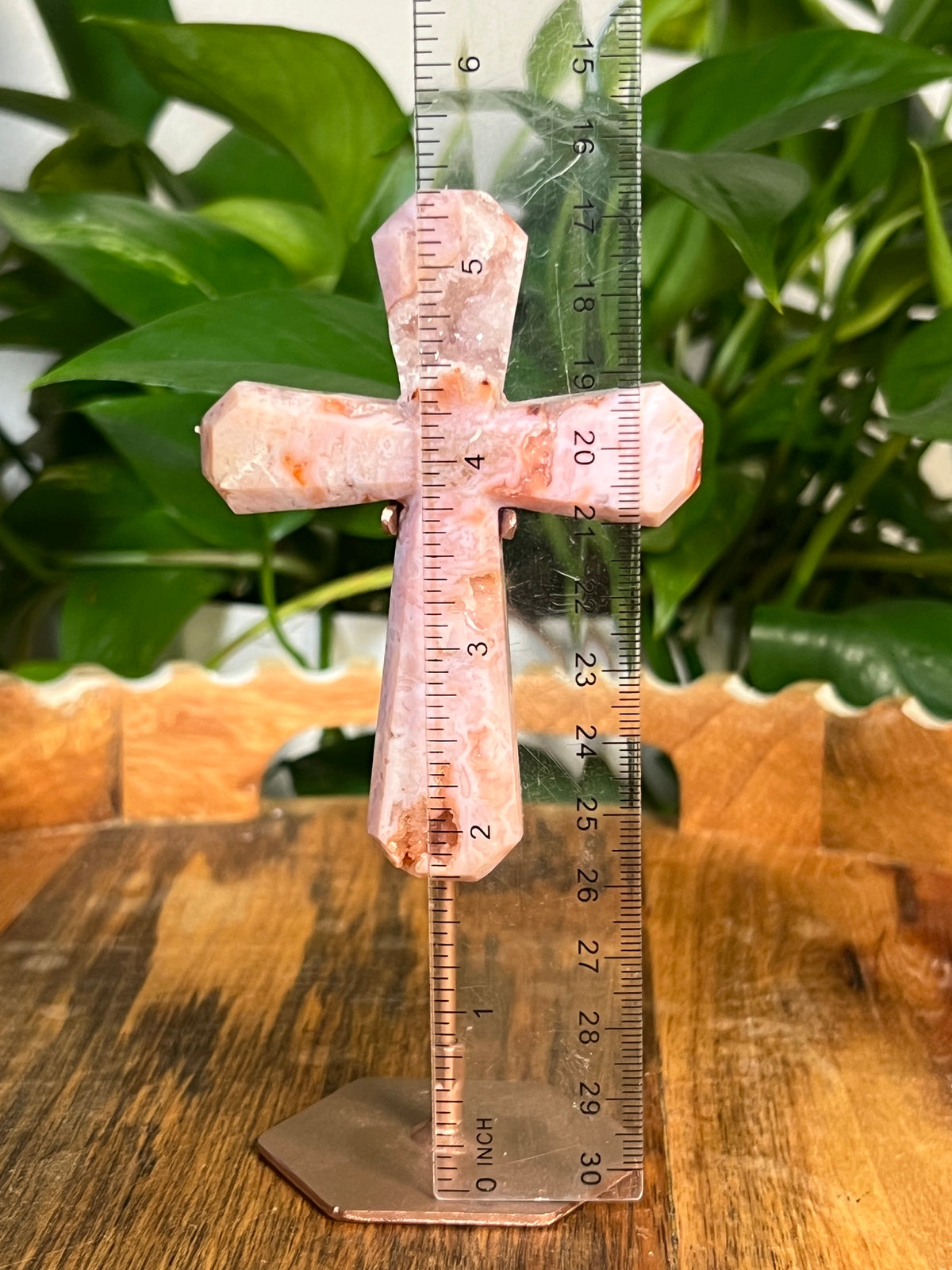 Pink Carnelian Cross: PL
