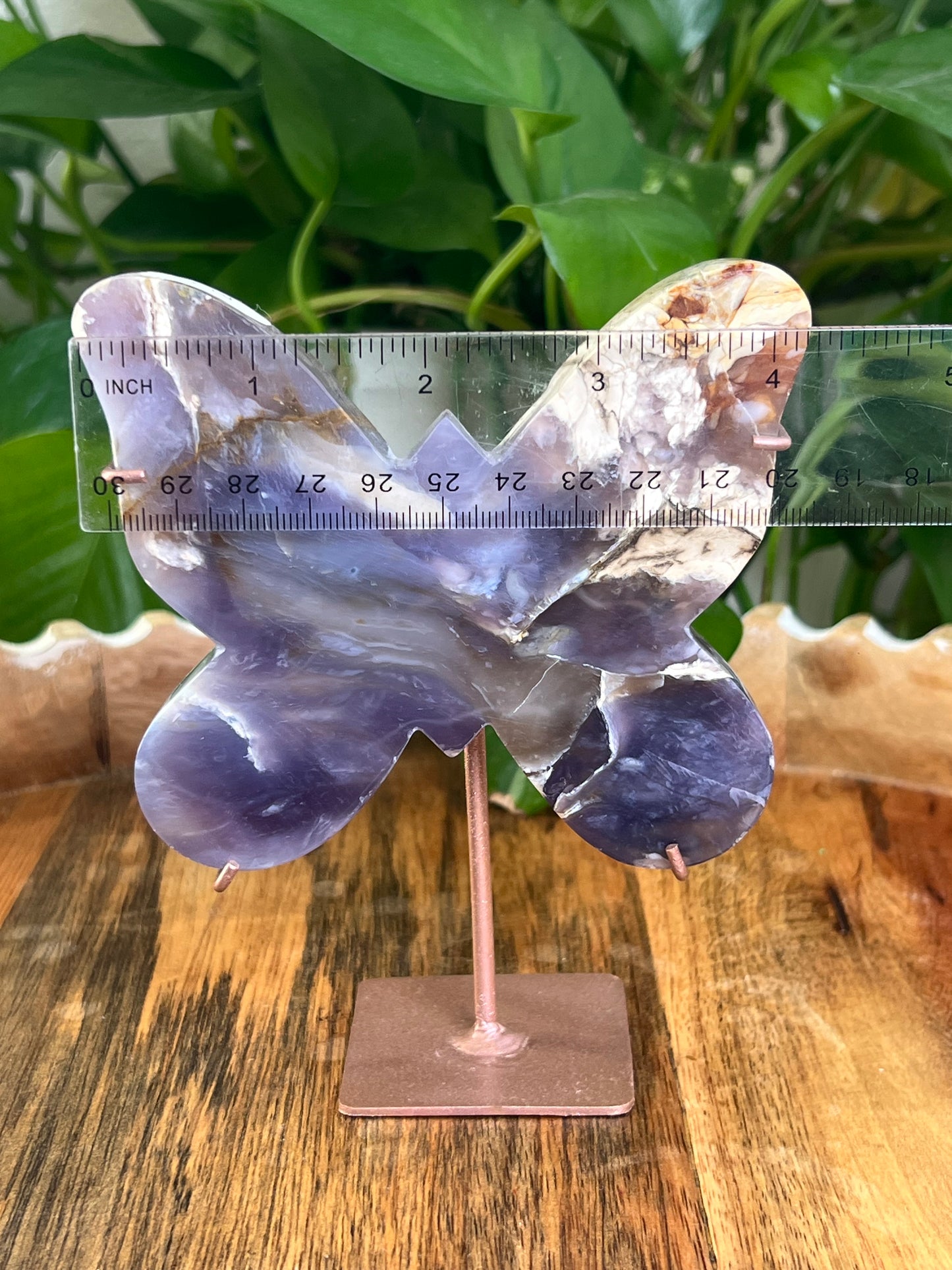 Purple Chalcedony Butterfly: M