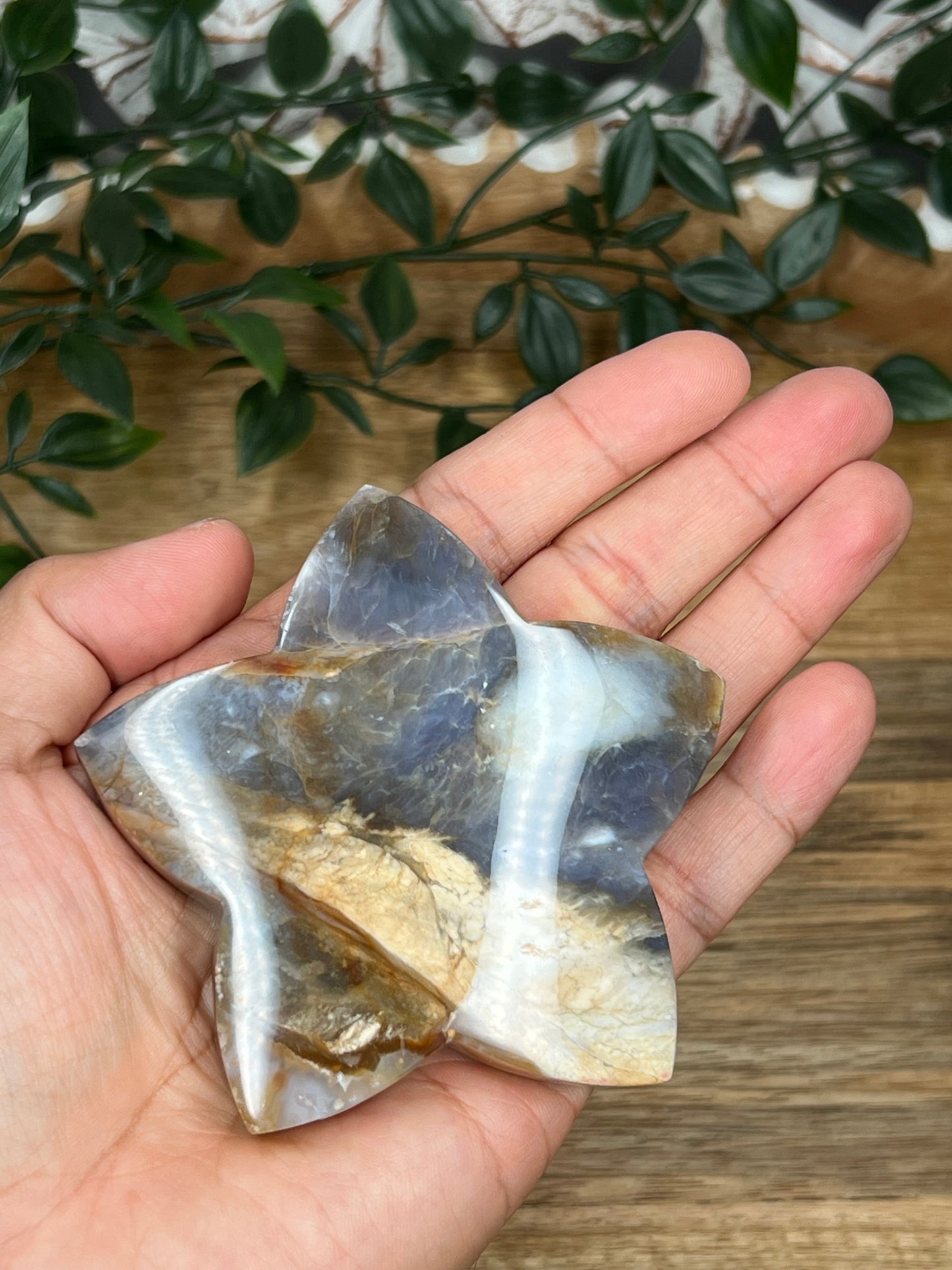 Purple Chalcedony Star