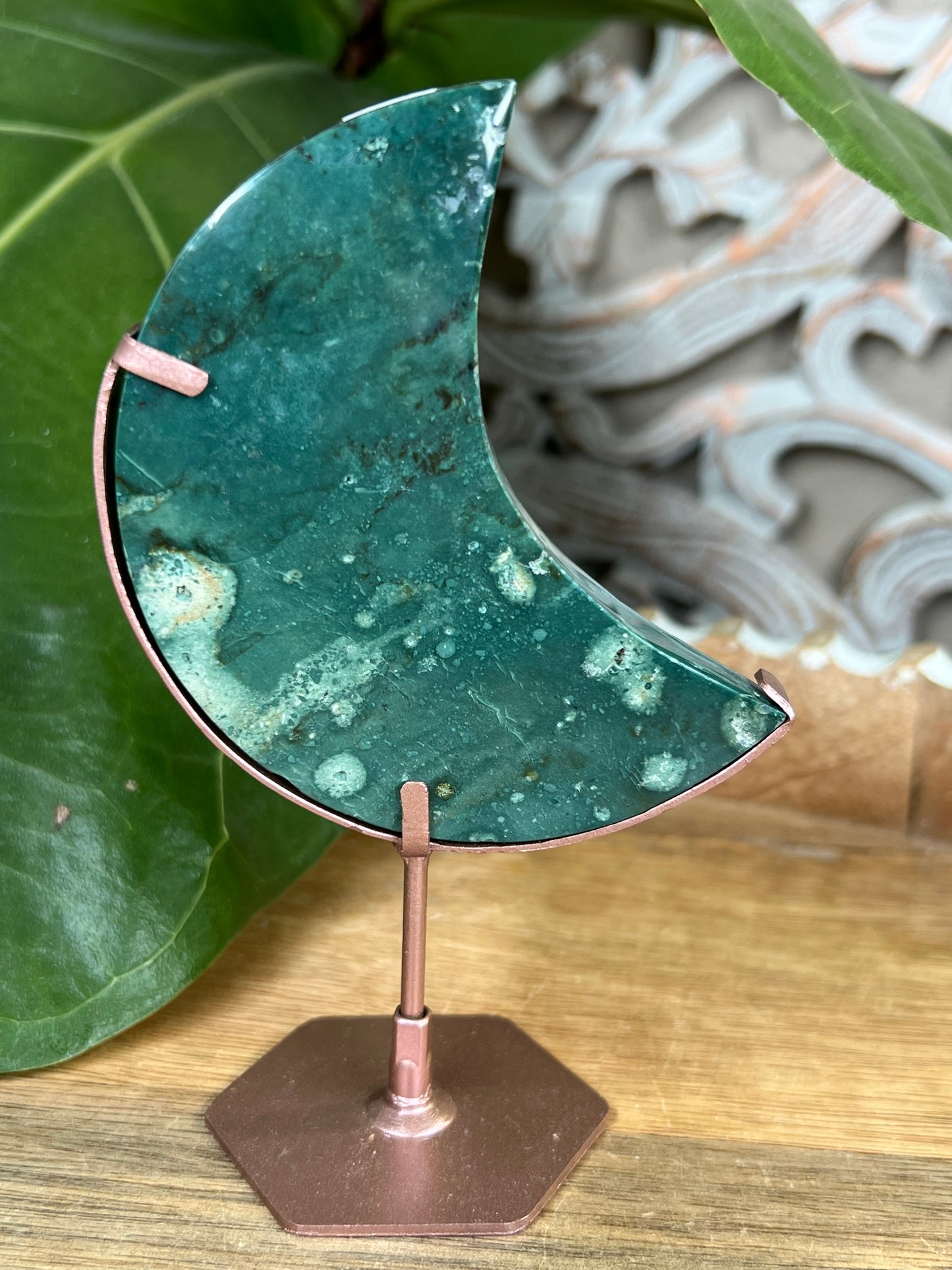Blue Green Jasper Moon