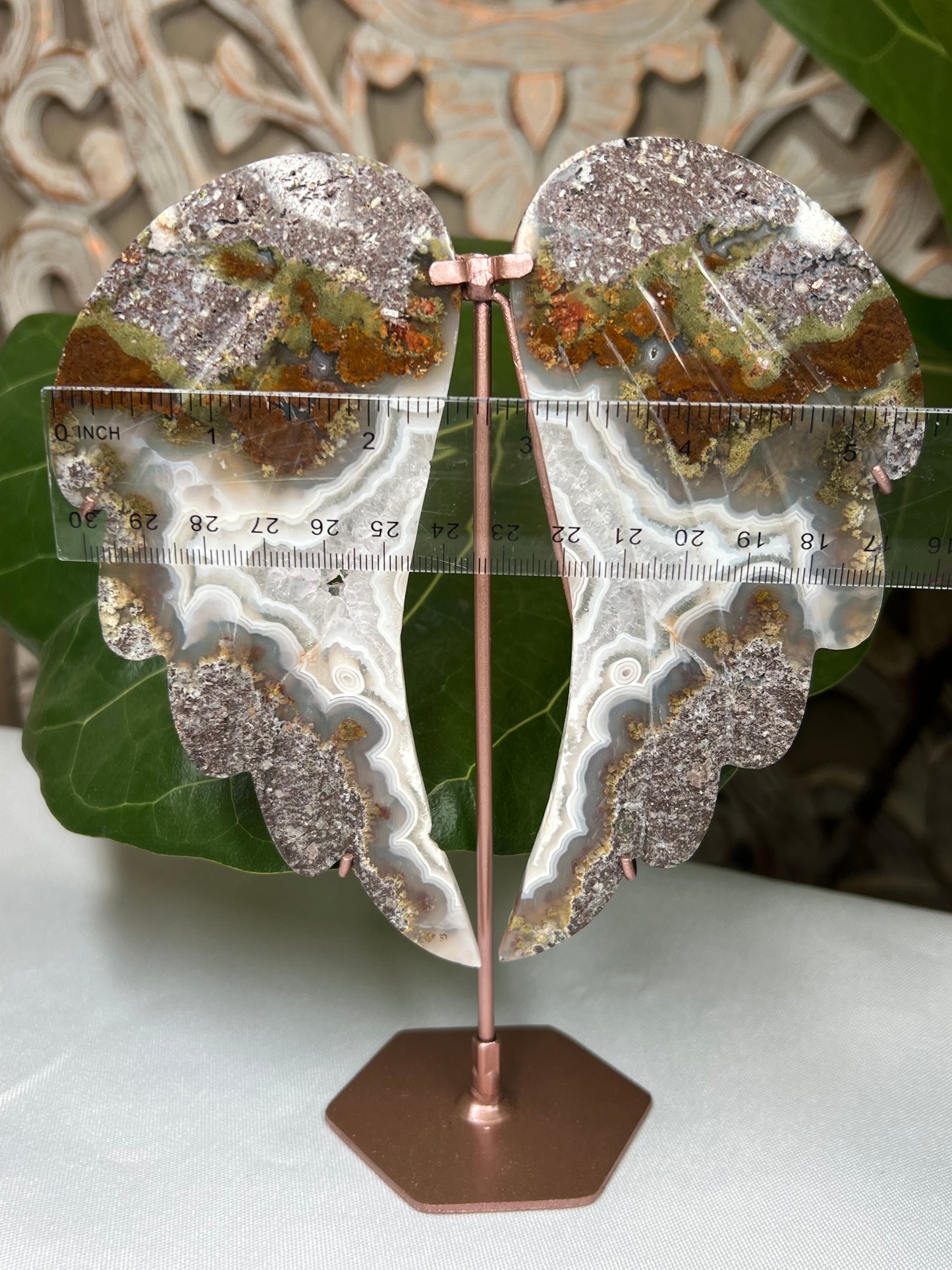 Scenic Moss Agate Wings