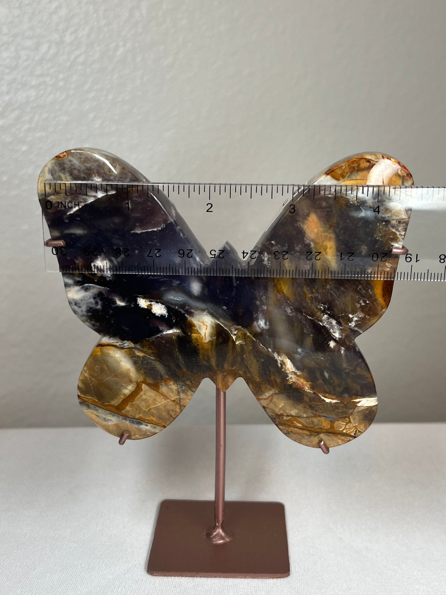 Purple Chalcedony Butterfly