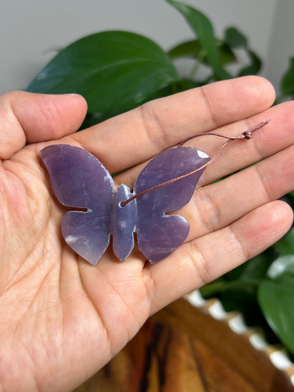 Purple Chalcedony Ornament Butterfly: U
