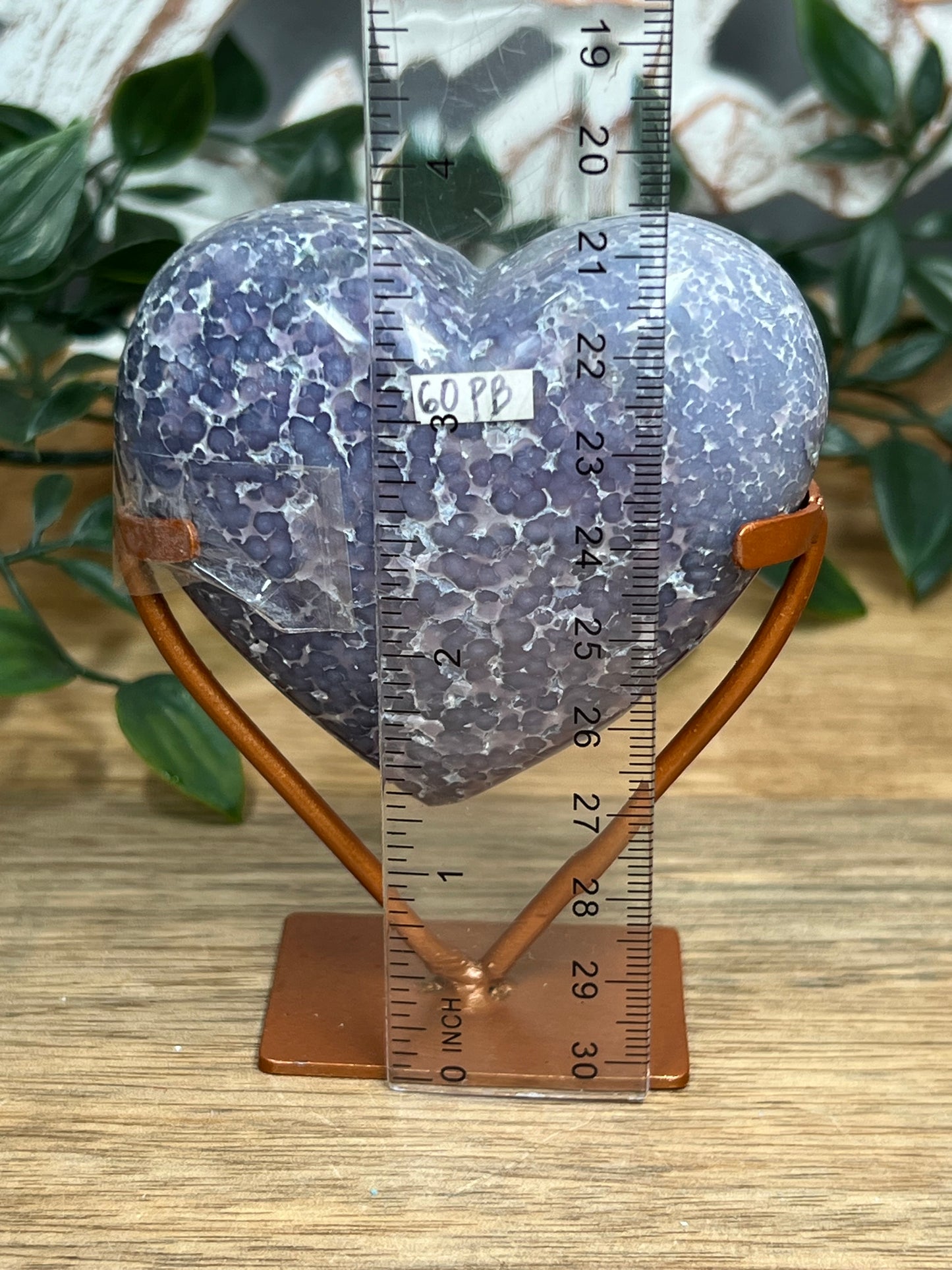 Grape Agate Heart