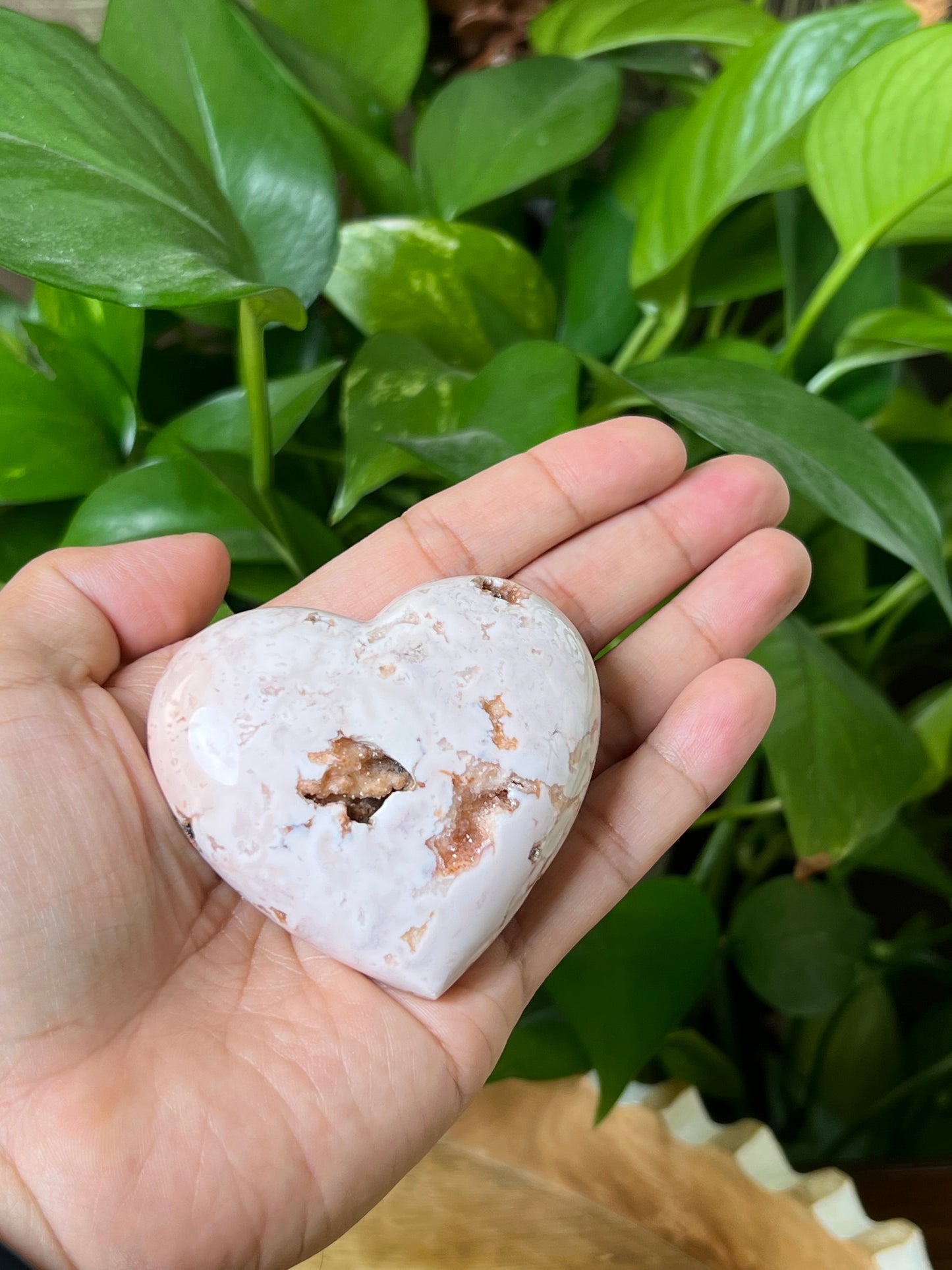 Pink Carnelian Heart