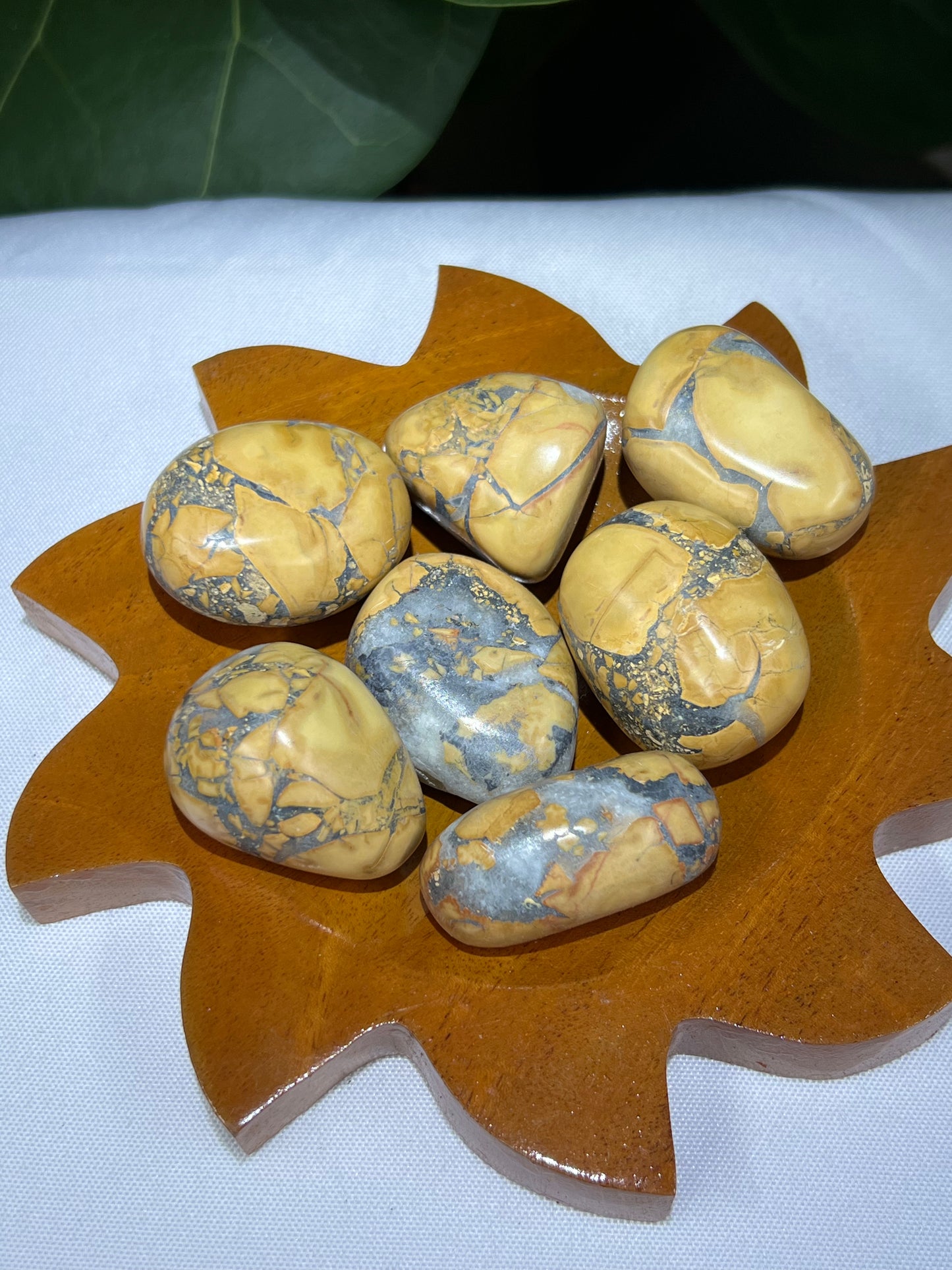Maligano Jasper Tumble-Yellow & Gray