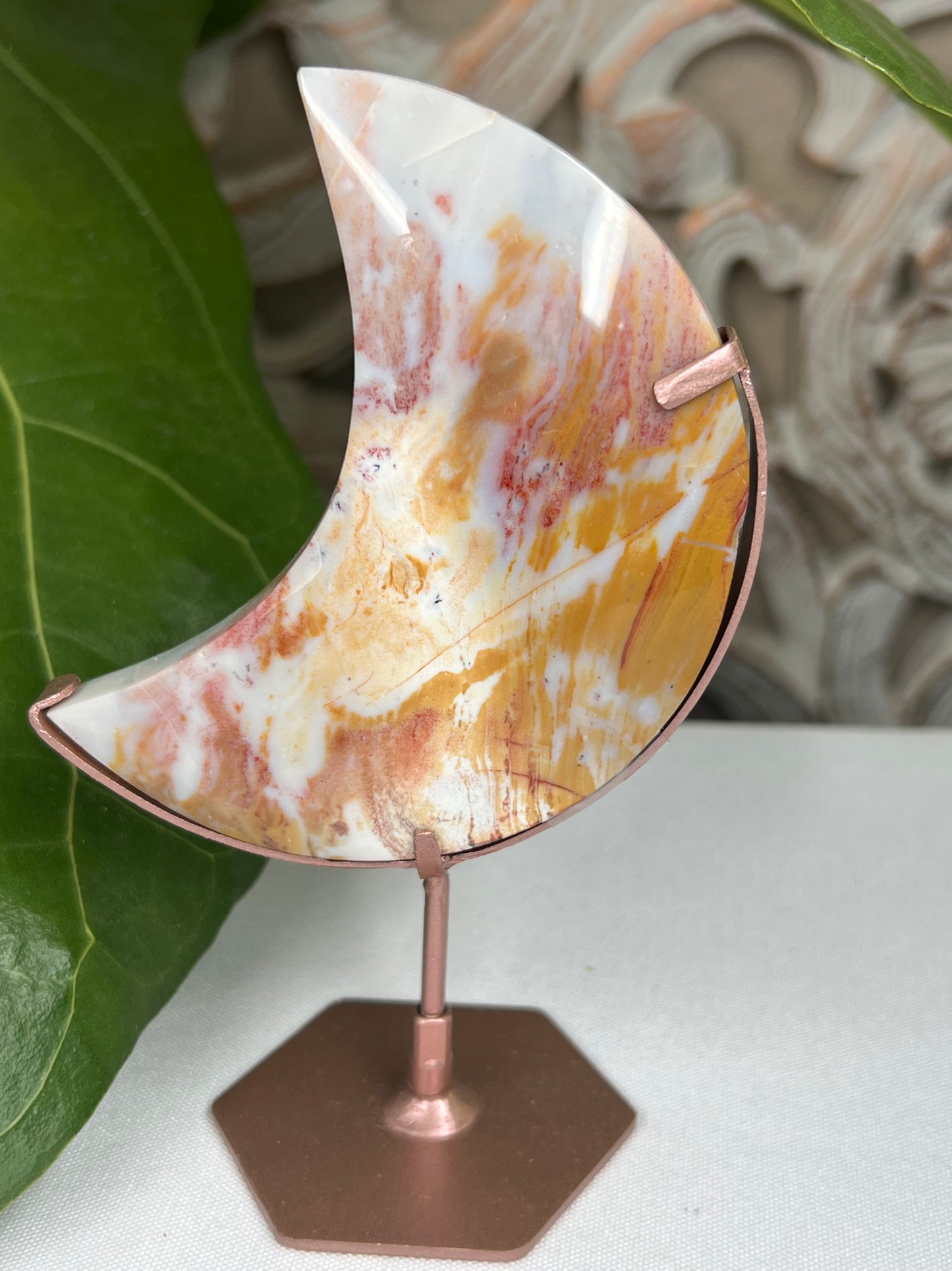Milky Jasper Moon
