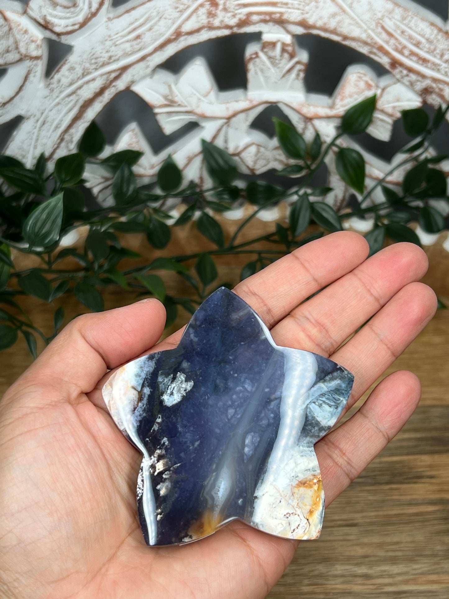 Purple Chalcedony Star