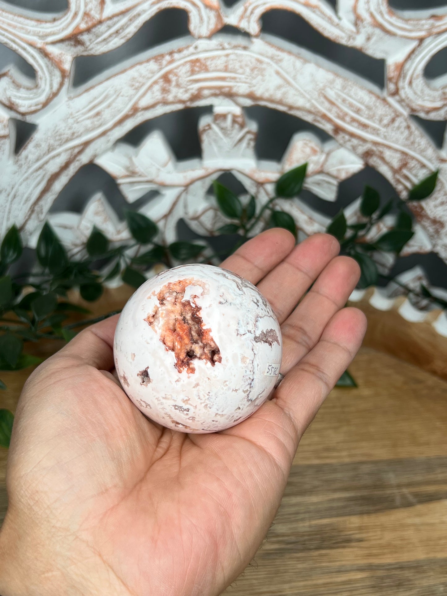 Pink Crazy Lace Agate Sphere