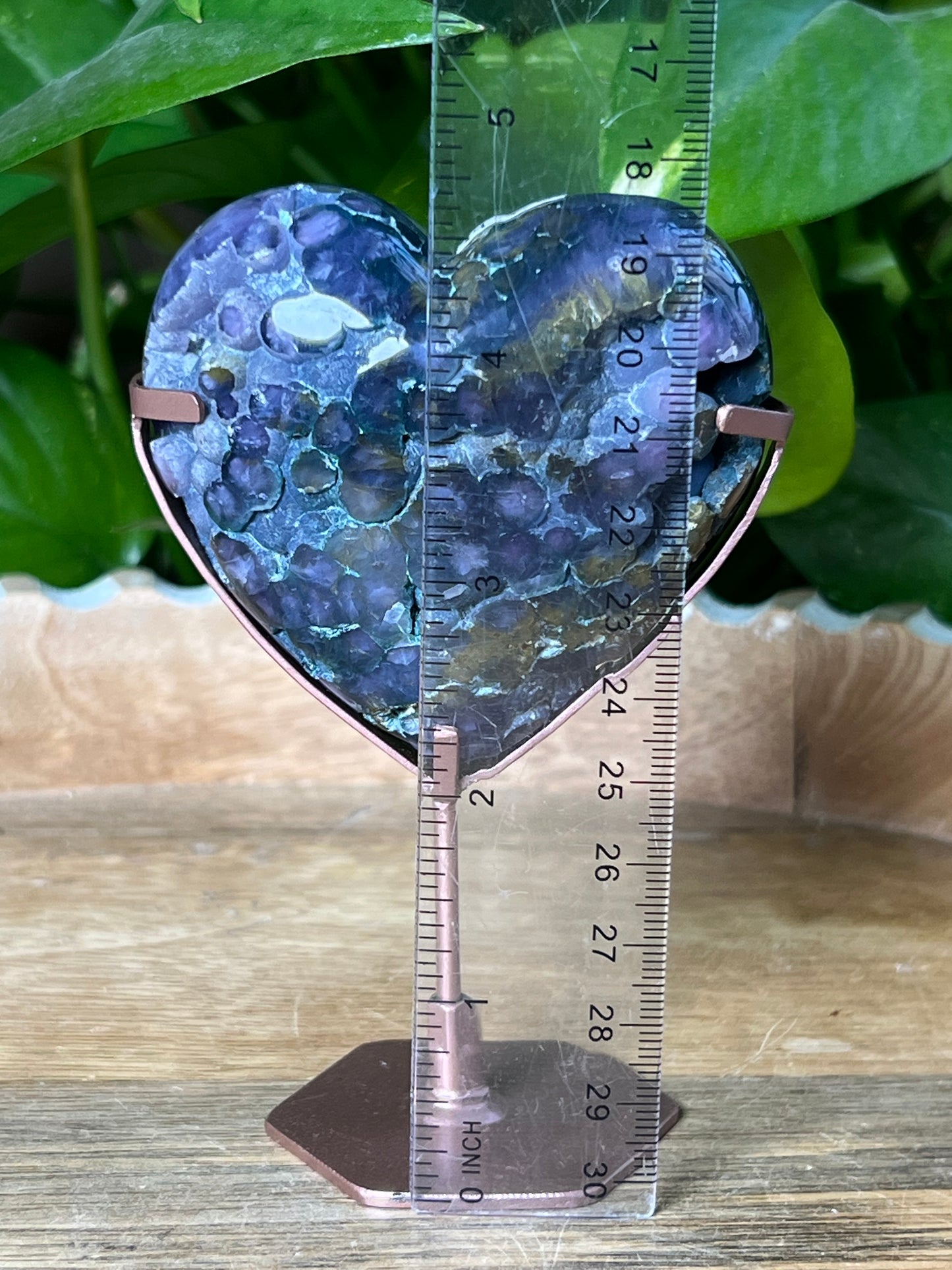 Grape Agate Heart