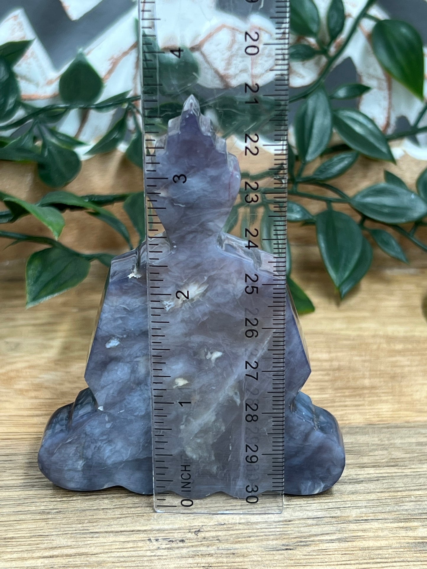 Purple Chalcedony Buddha