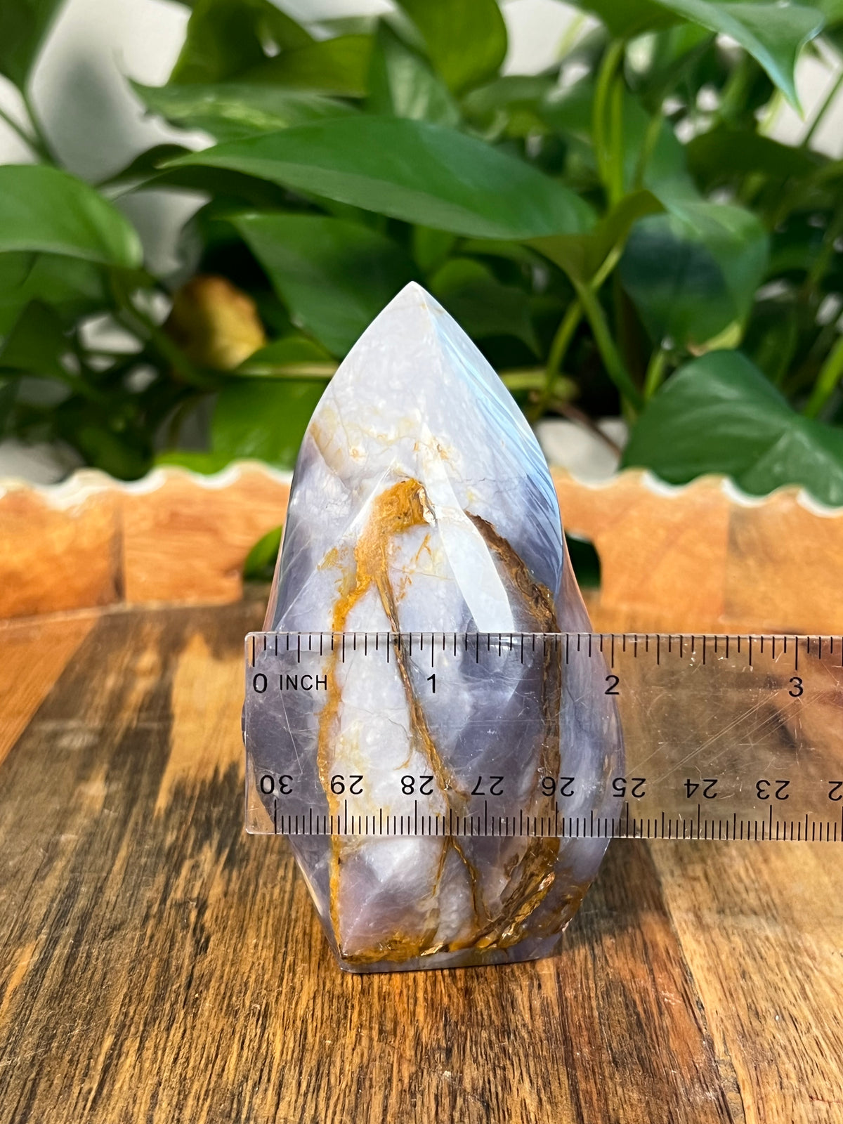 Purple Chalcedony Flame: Bi