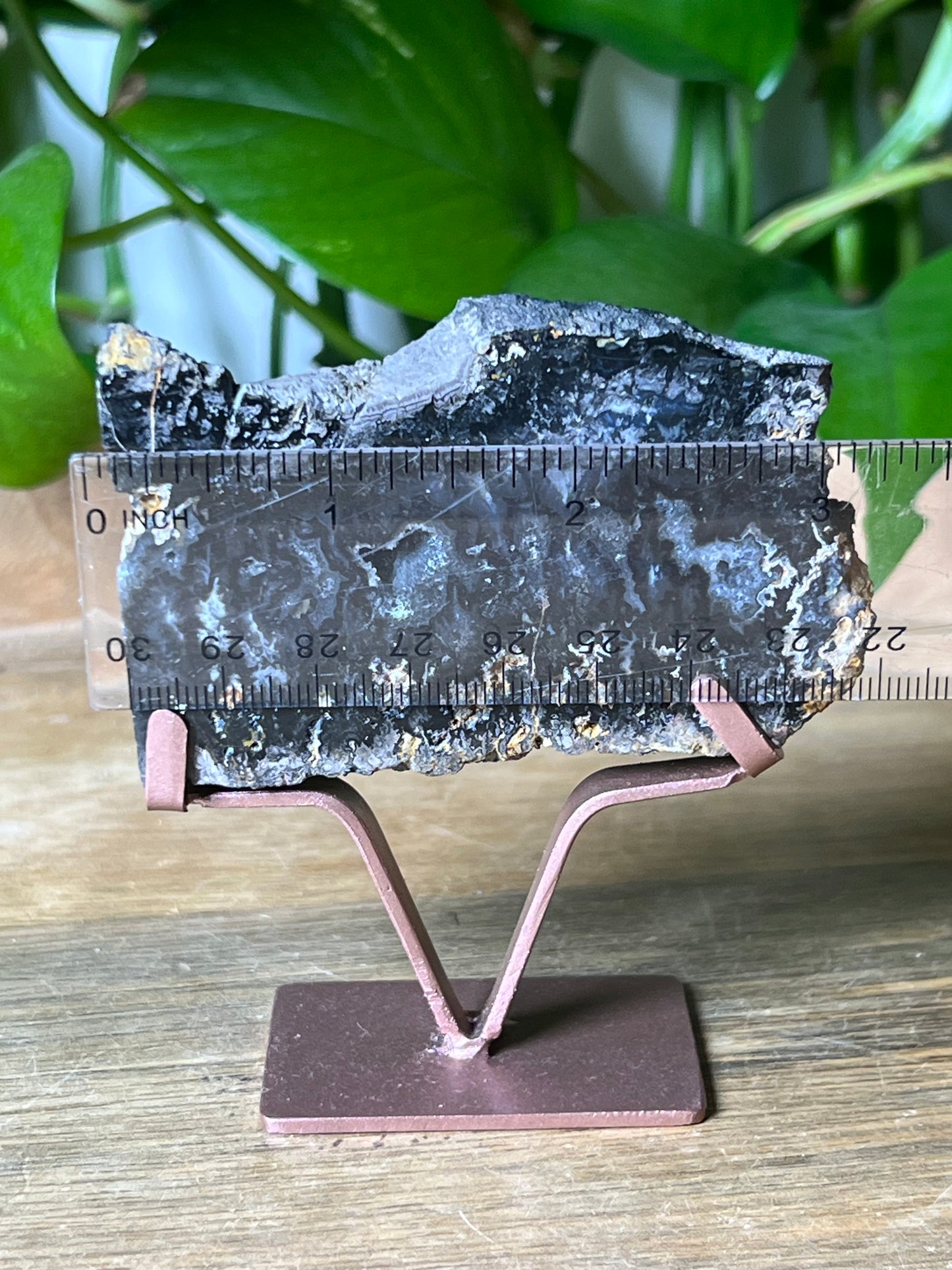 Blue Plume Agate Slab