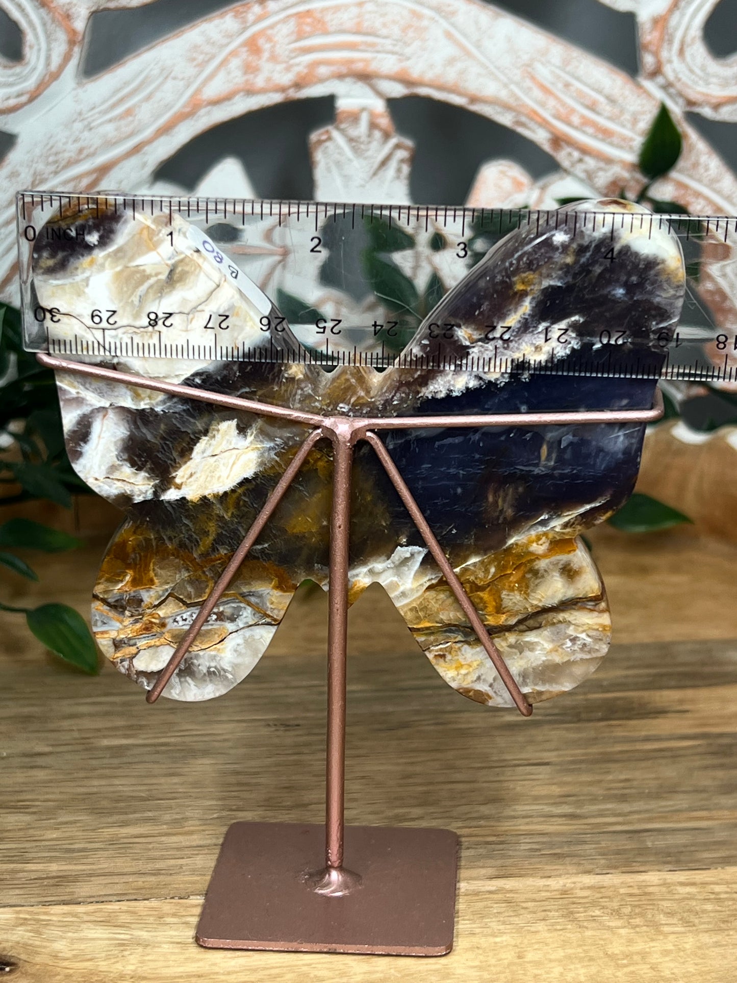 Purple Chalcedony Butterfly