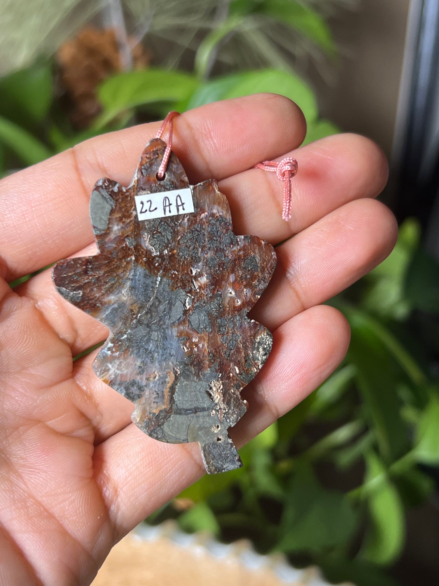 Marcasite Leaf Ornament