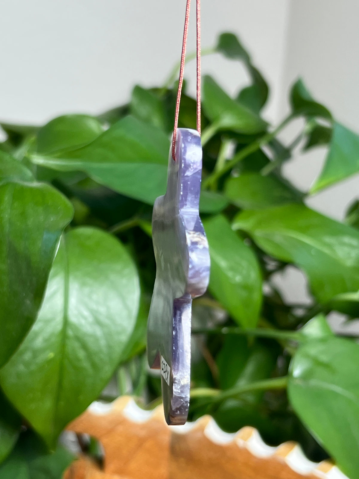 Purple Chalcedony Gingerbread Ornaments
