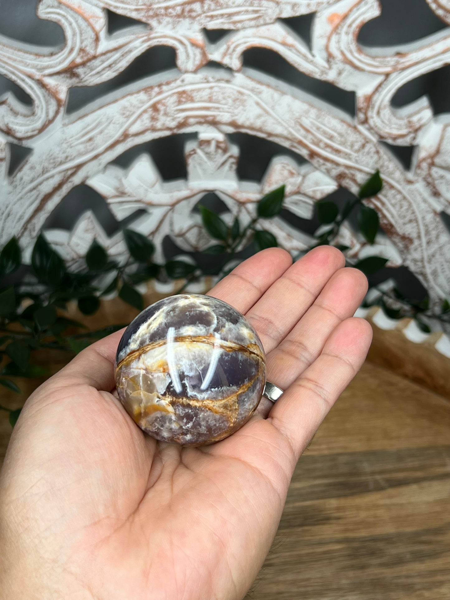 Purple Chalcedony Sphere