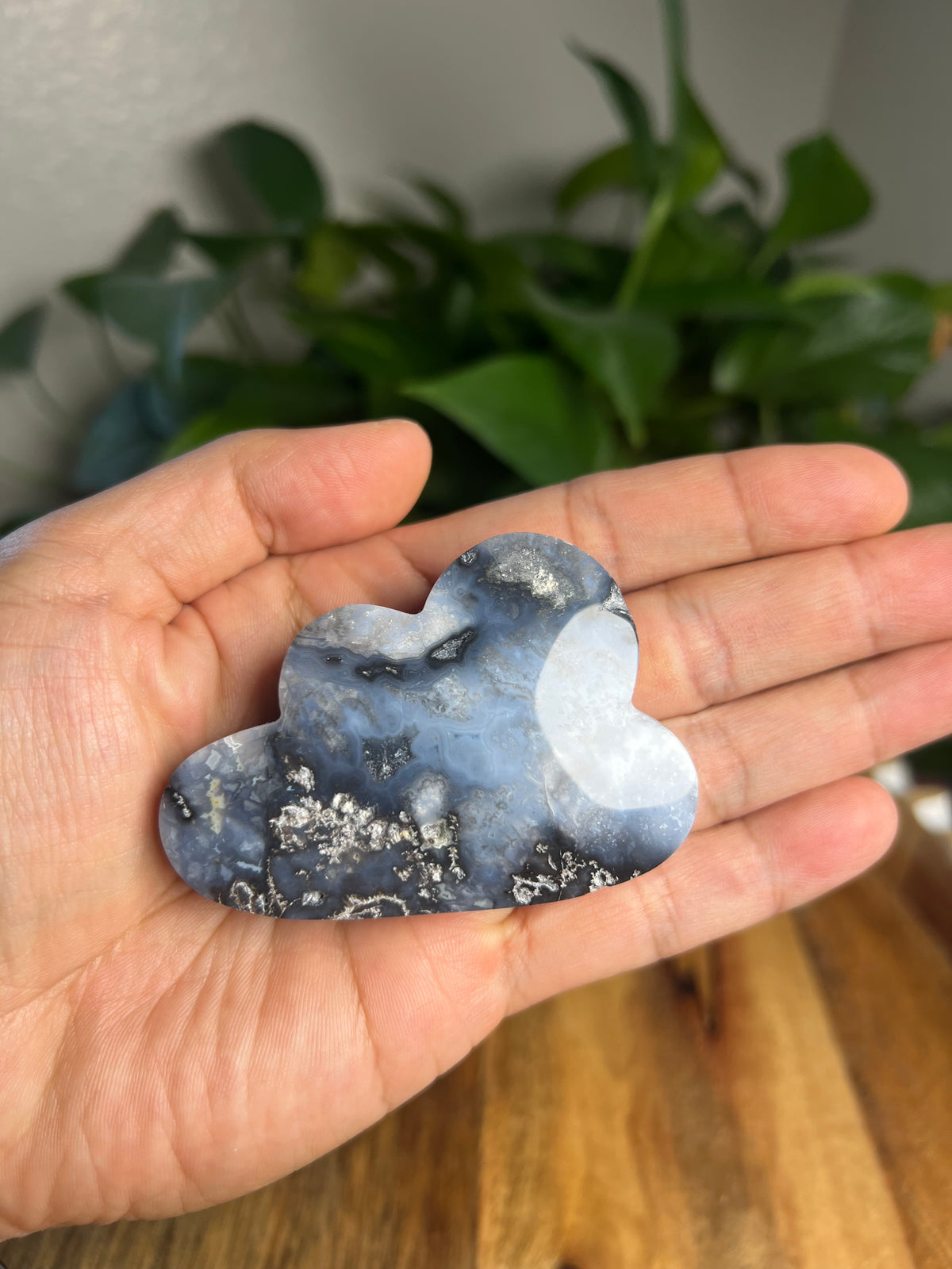 Blue Plume Agate Mini Cloud: PV