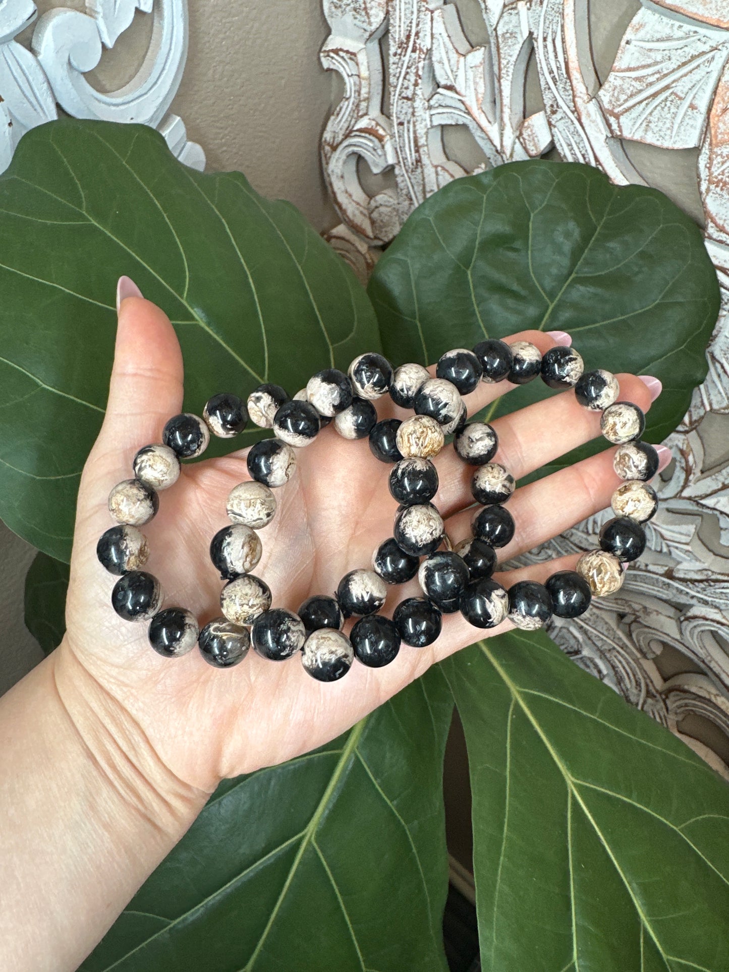 Palm Root Beaded Bracelet (12mm)