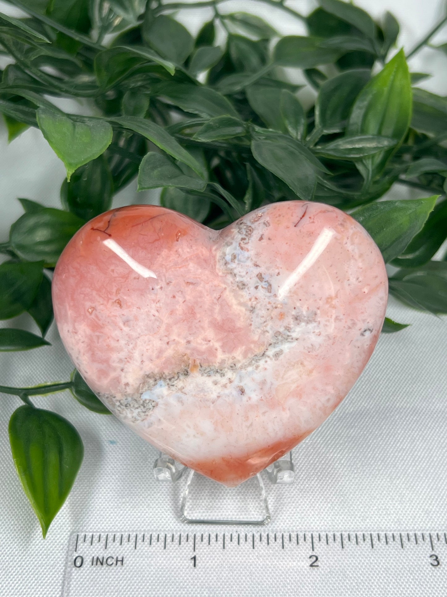 Pink Carnelian Heart