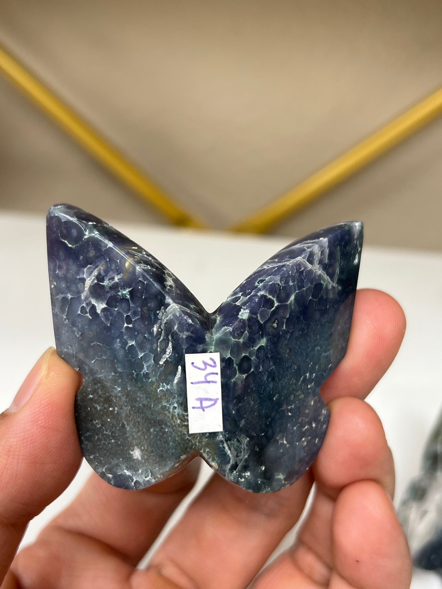 Grape Agate 3D butterfly