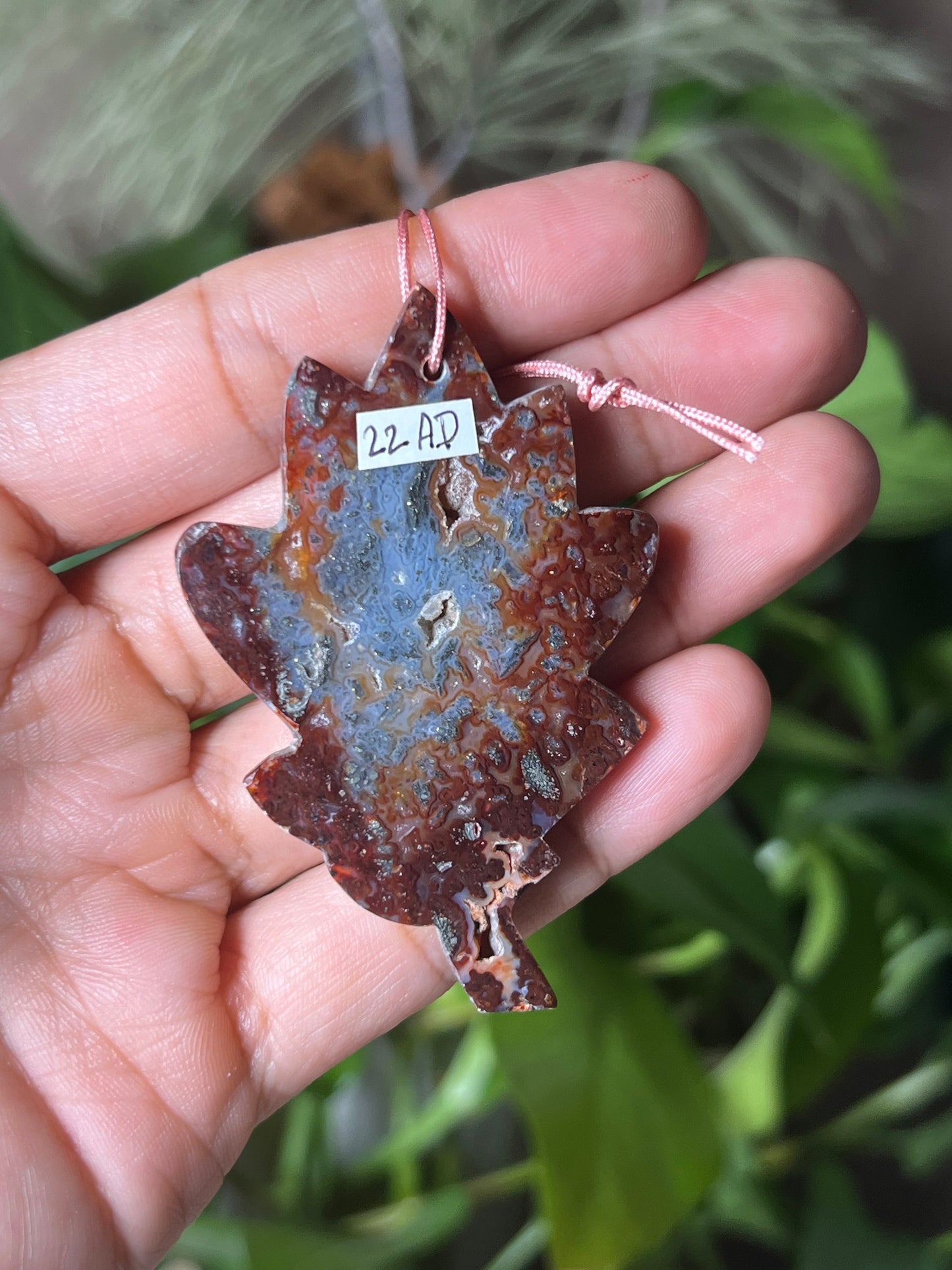 Marcasite Leaf Ornament