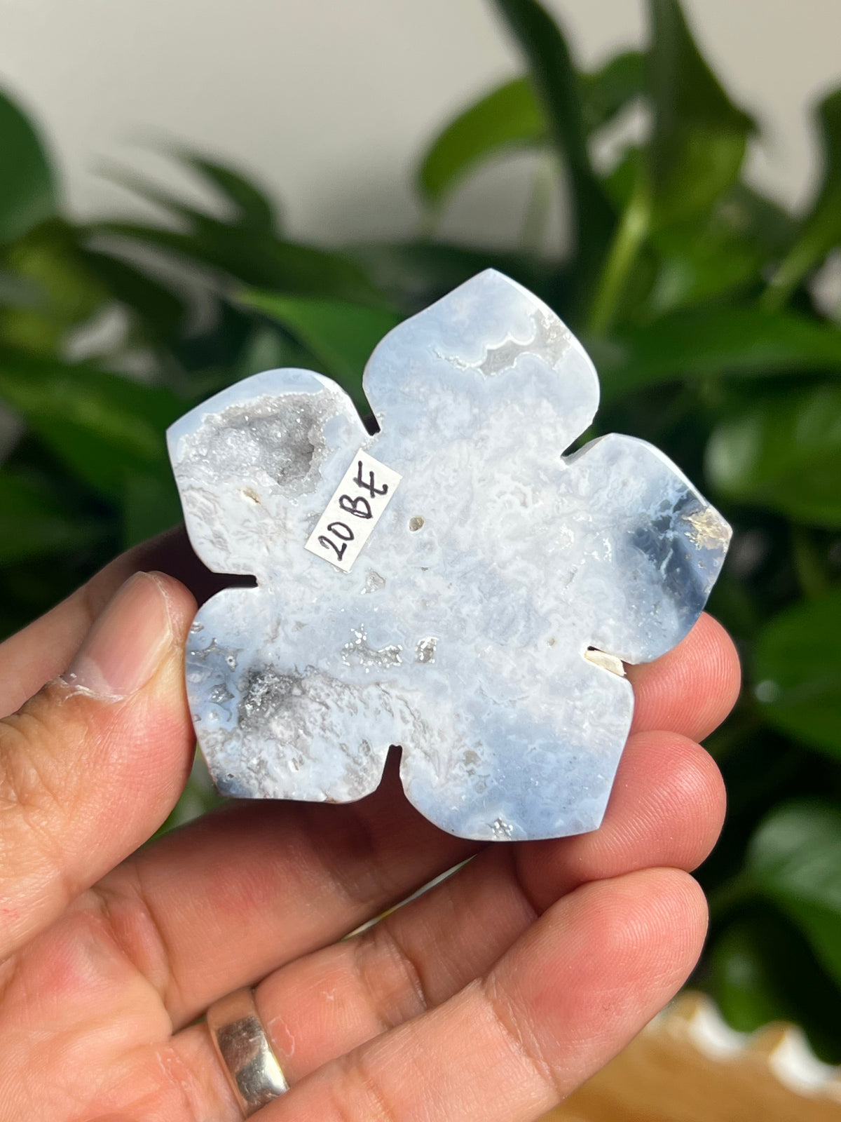 Blue Plume Agate Flower: BE