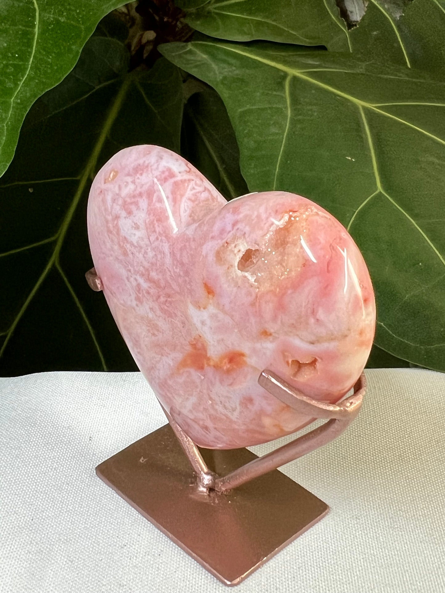 Pink Carnelian Heart