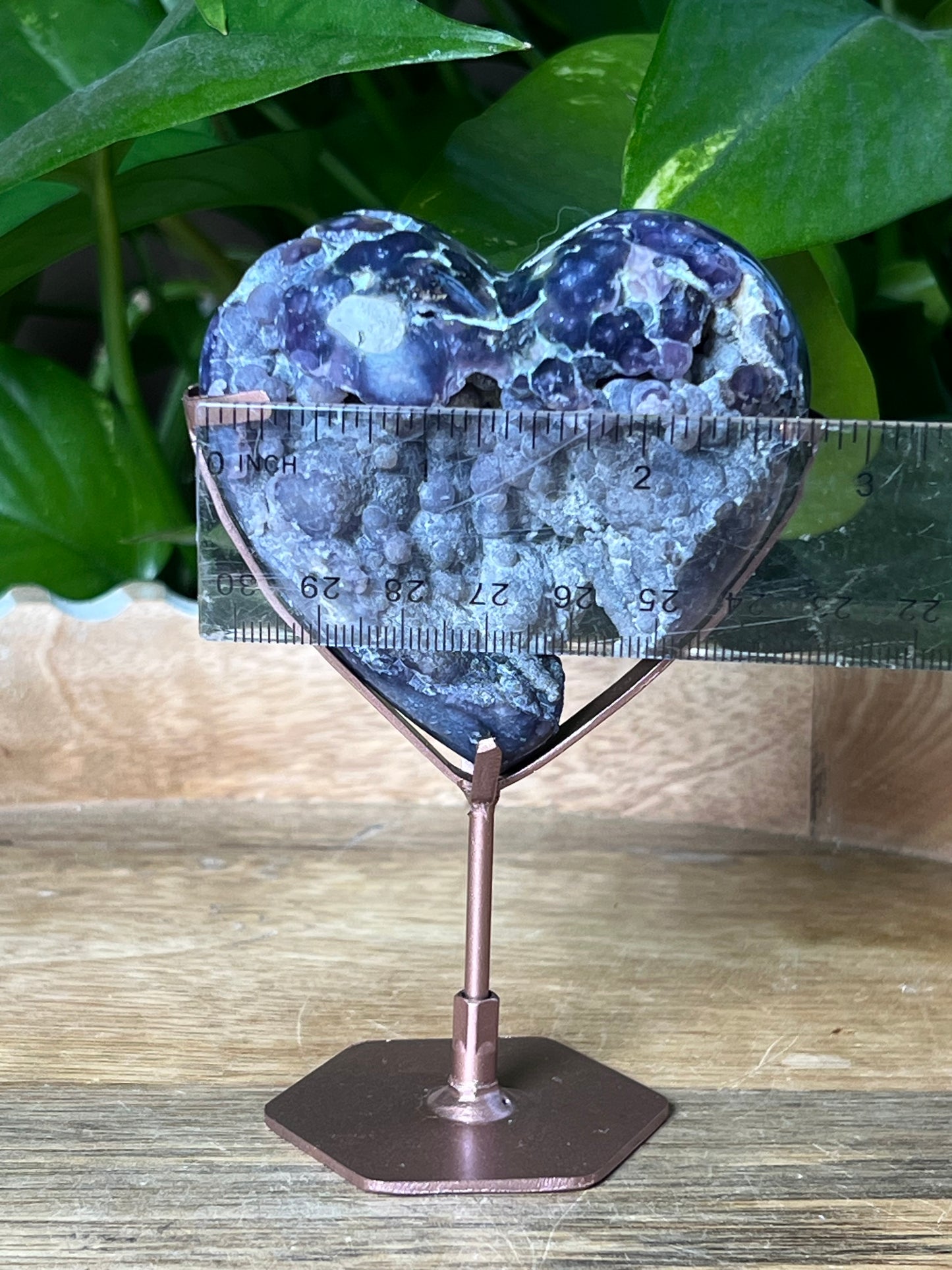 Grape Agate Heart