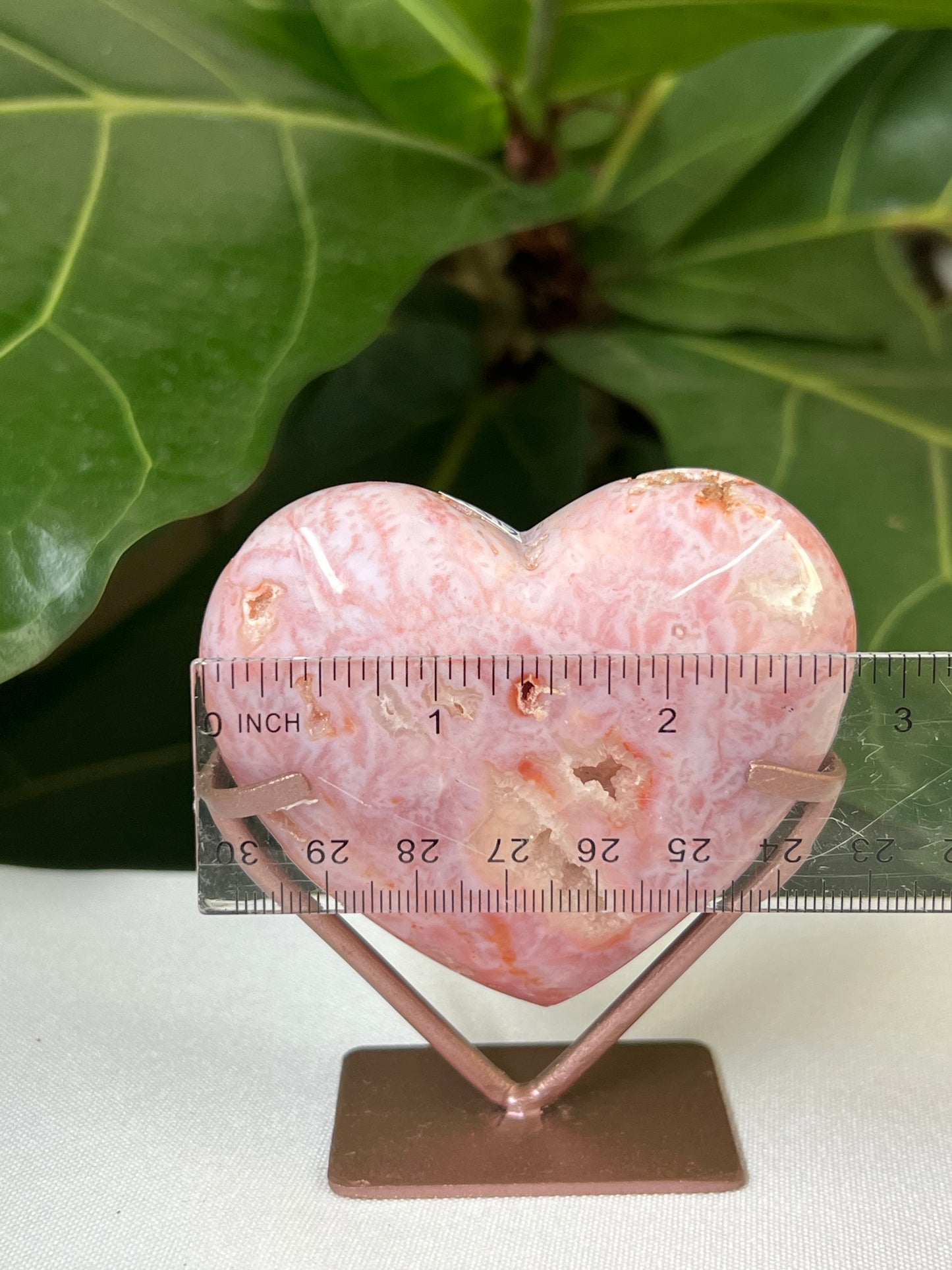 Pink Carnelian Heart