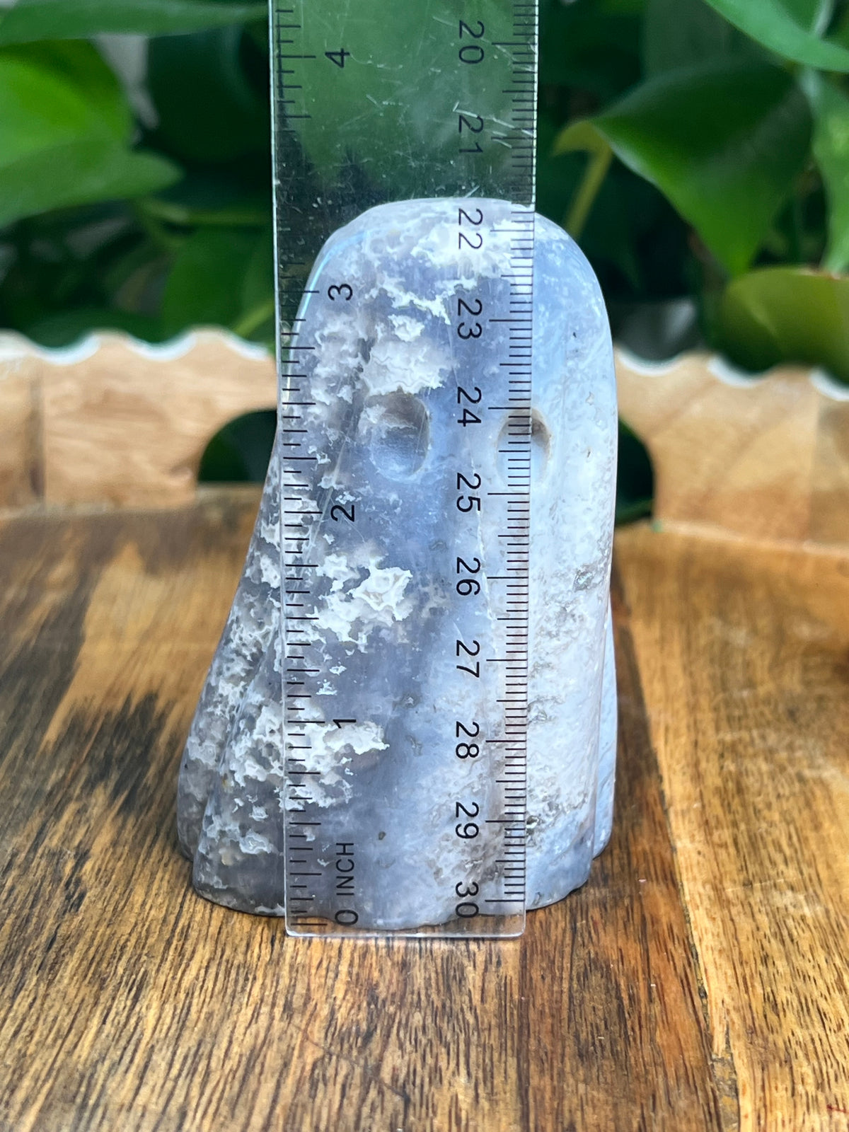 Blue Plume Agate Ghost: J
