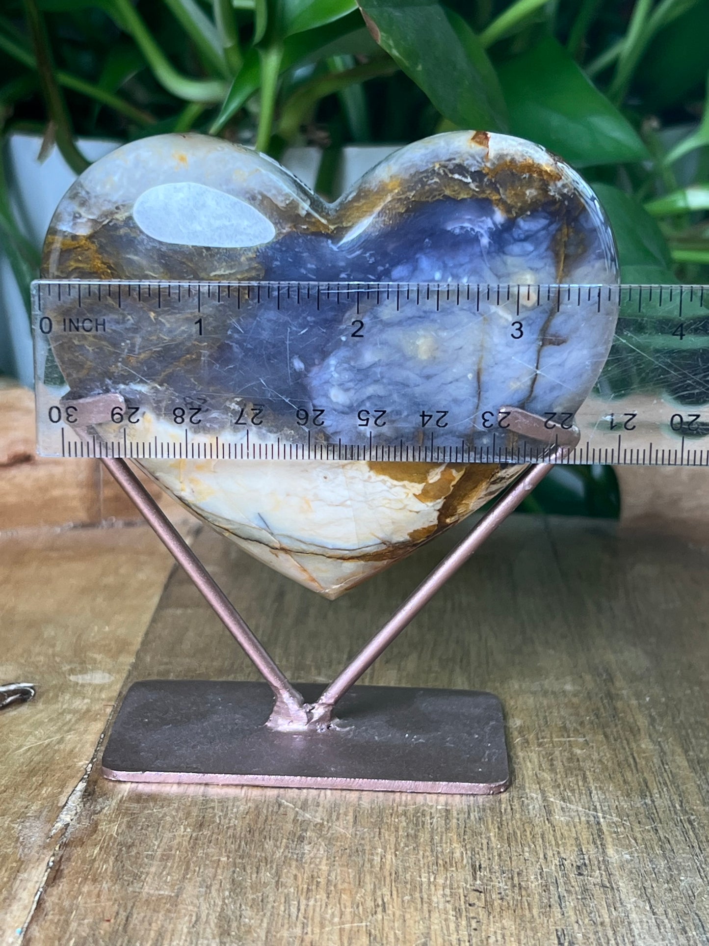 Purple Chalcedony Heart