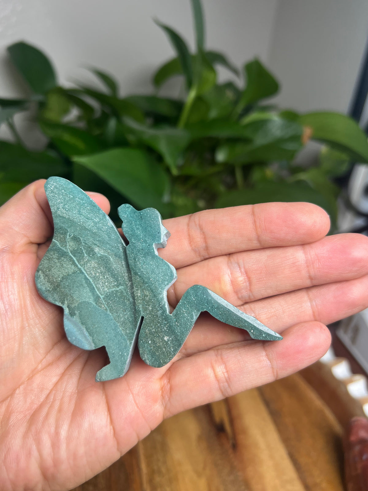 Blue Green Jasper Pixie Fairy: HK