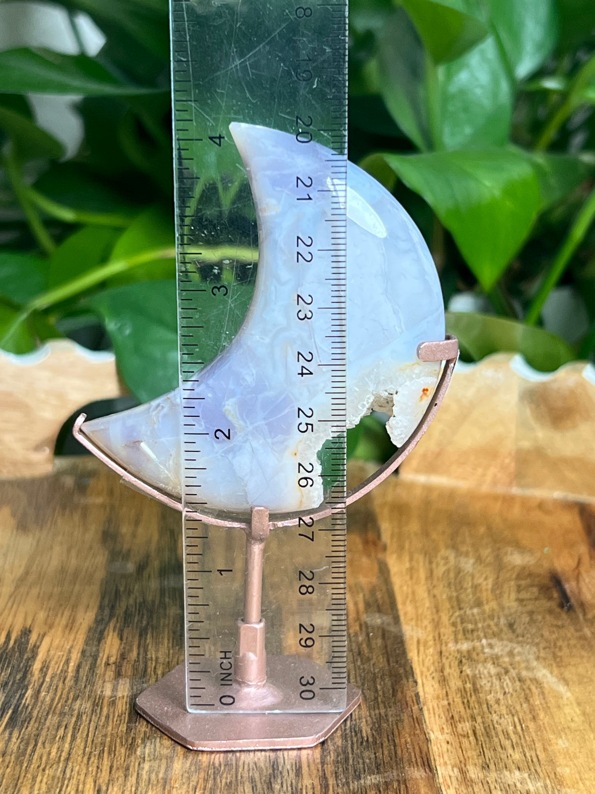Sumatra Plume Agate Moon: RZ
