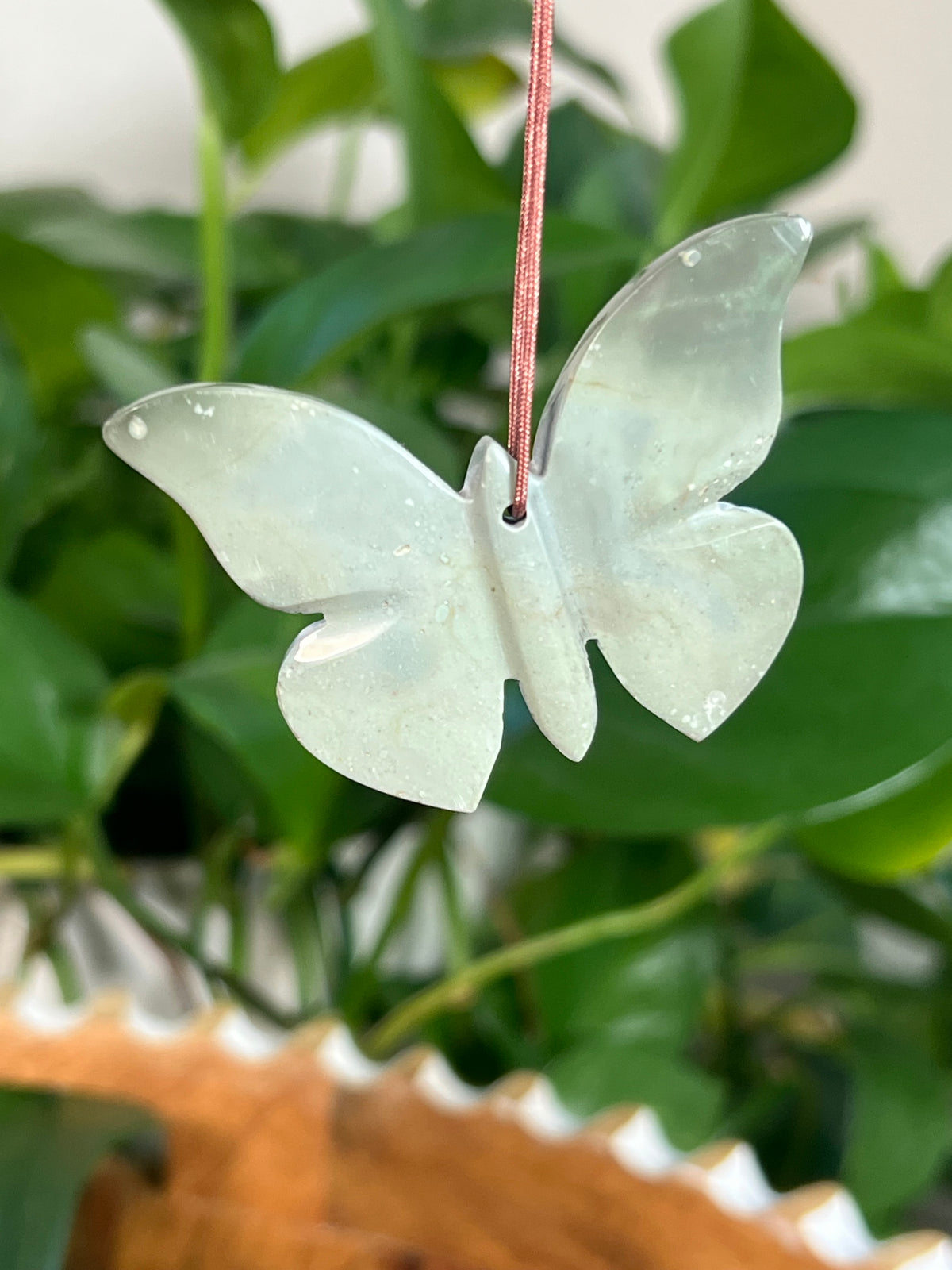 Blue Green Jasper Butterfly Ornaments