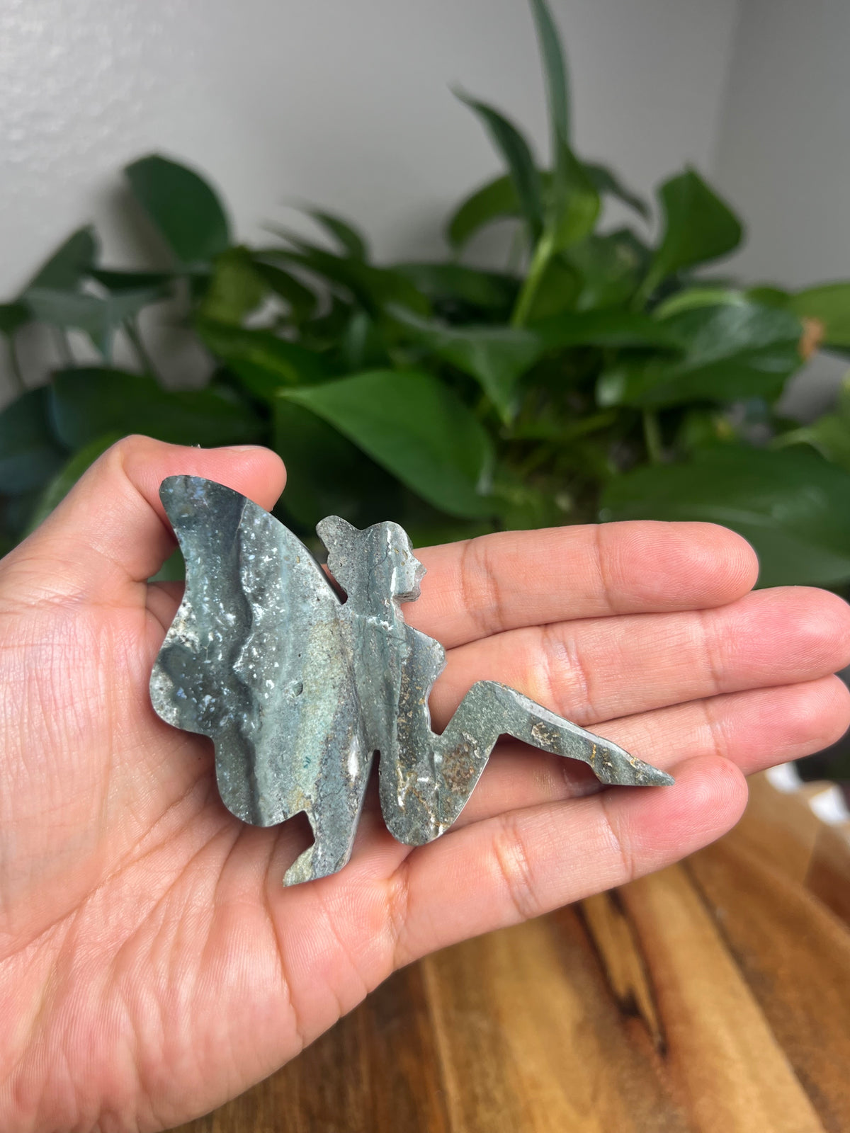 Blue Green Jasper Pixie Fairy: HG