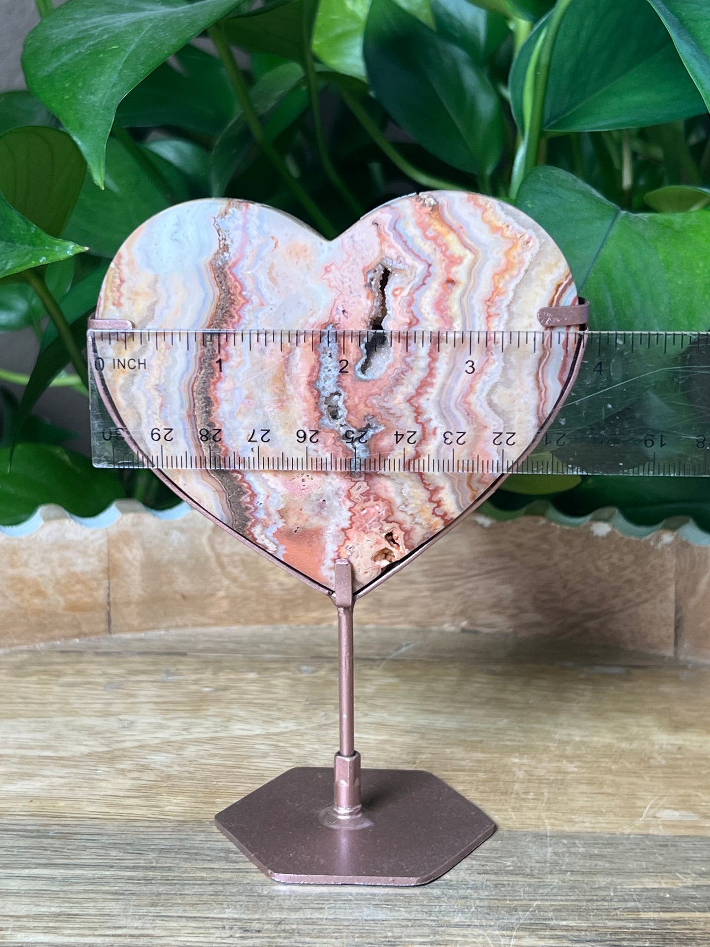 Crazy Lace Agate Heart
