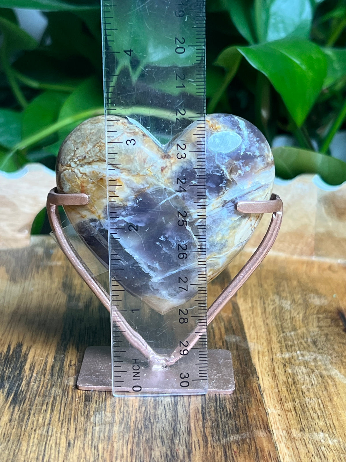 Purple Chalcedony Heart: ZZ