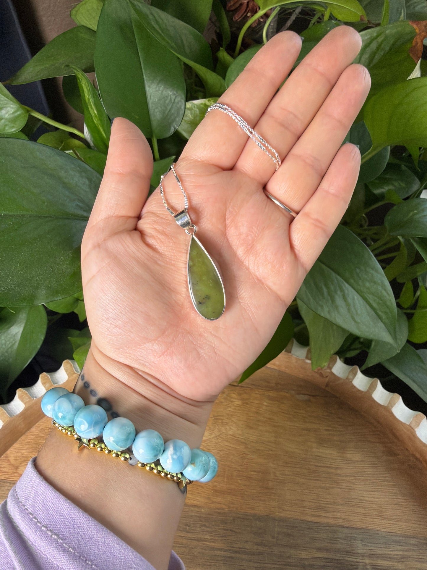Idocrase Water Drop Pendant