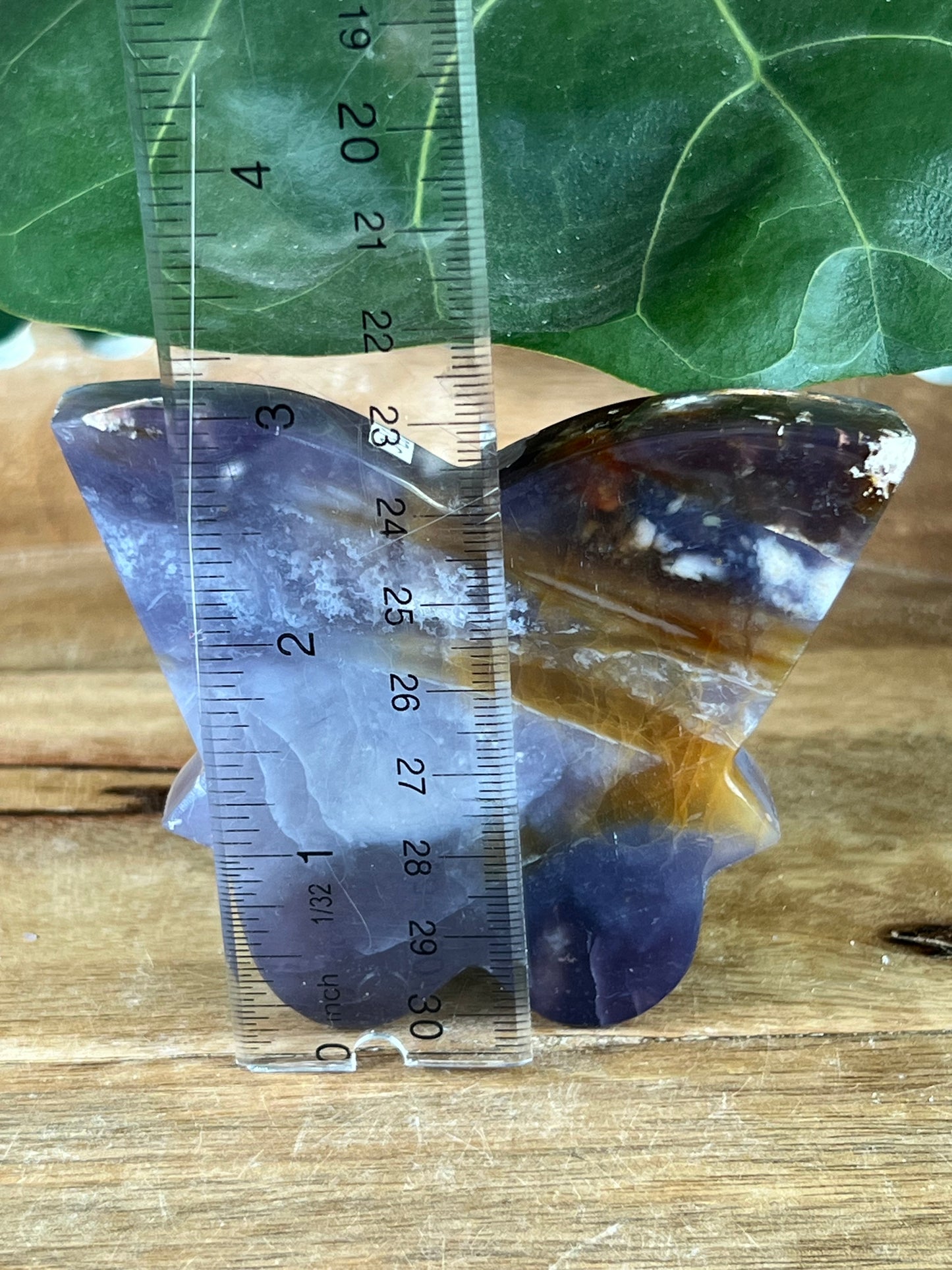 Purple chalcedony Butterfly