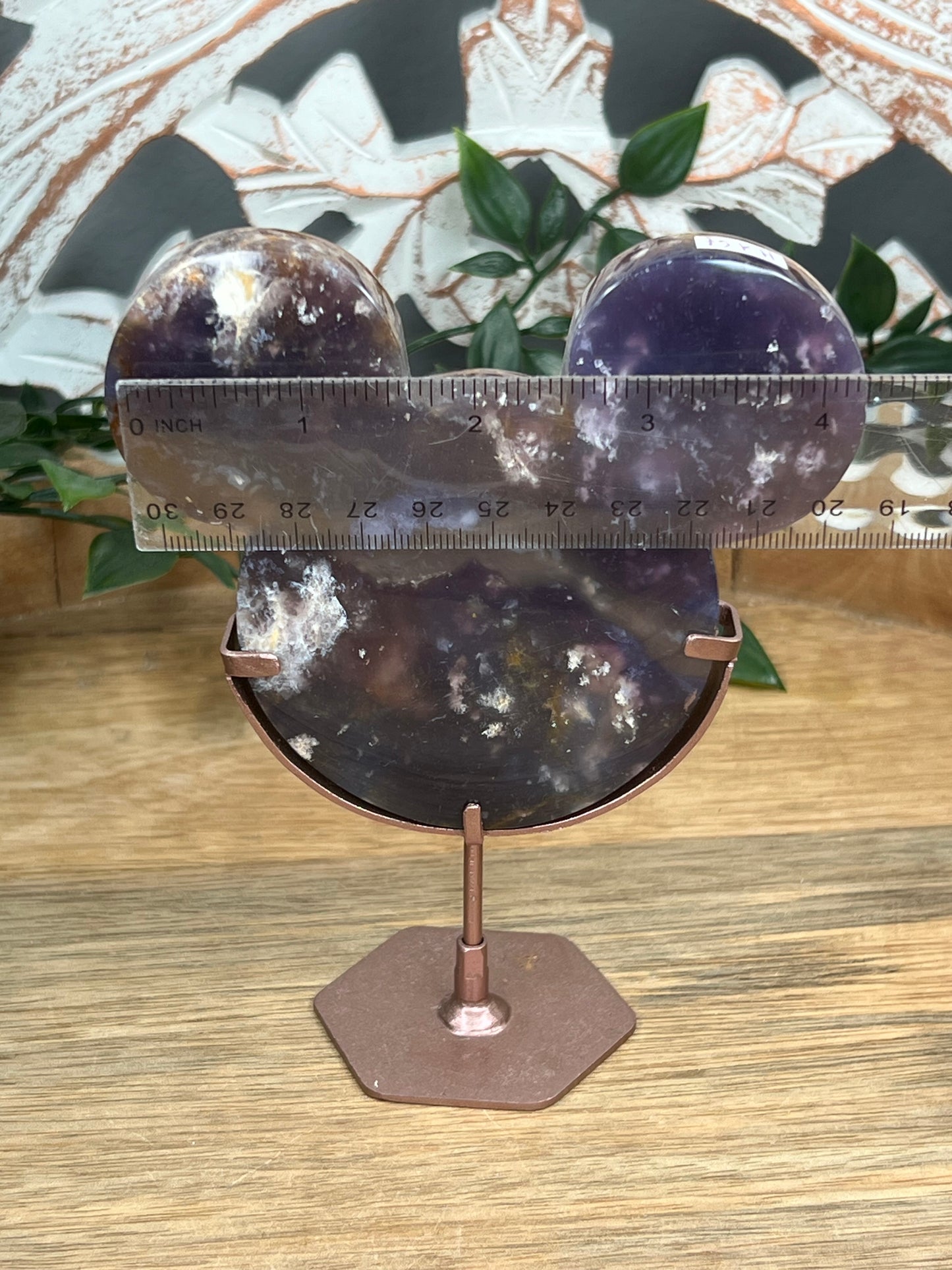 Purple Chalcedony Cat Head