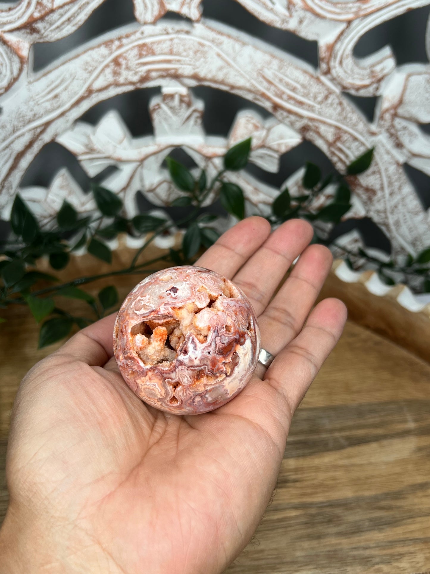 Crazy Lace Agate Sphere