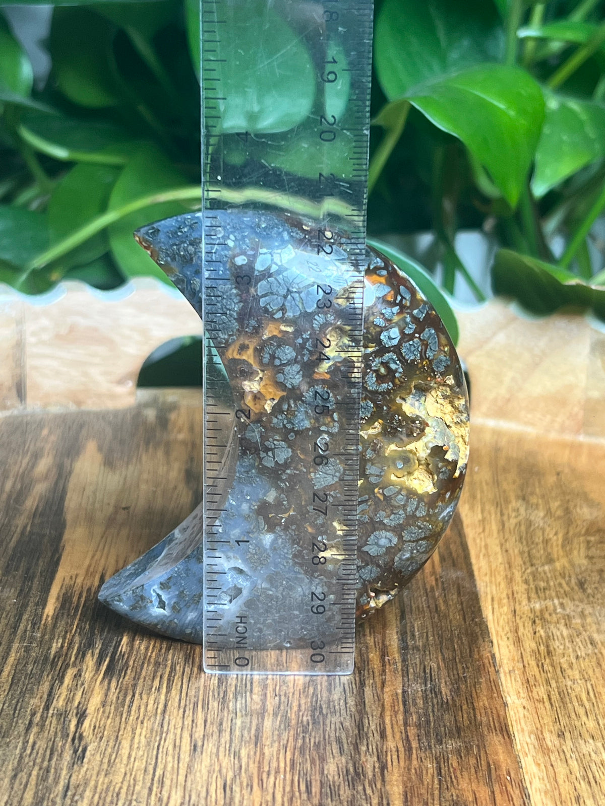 Marcasite Self-Standing Moon: AB
