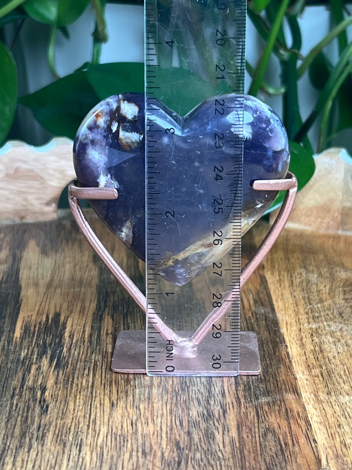 Purple Chalcedony Heart: MM